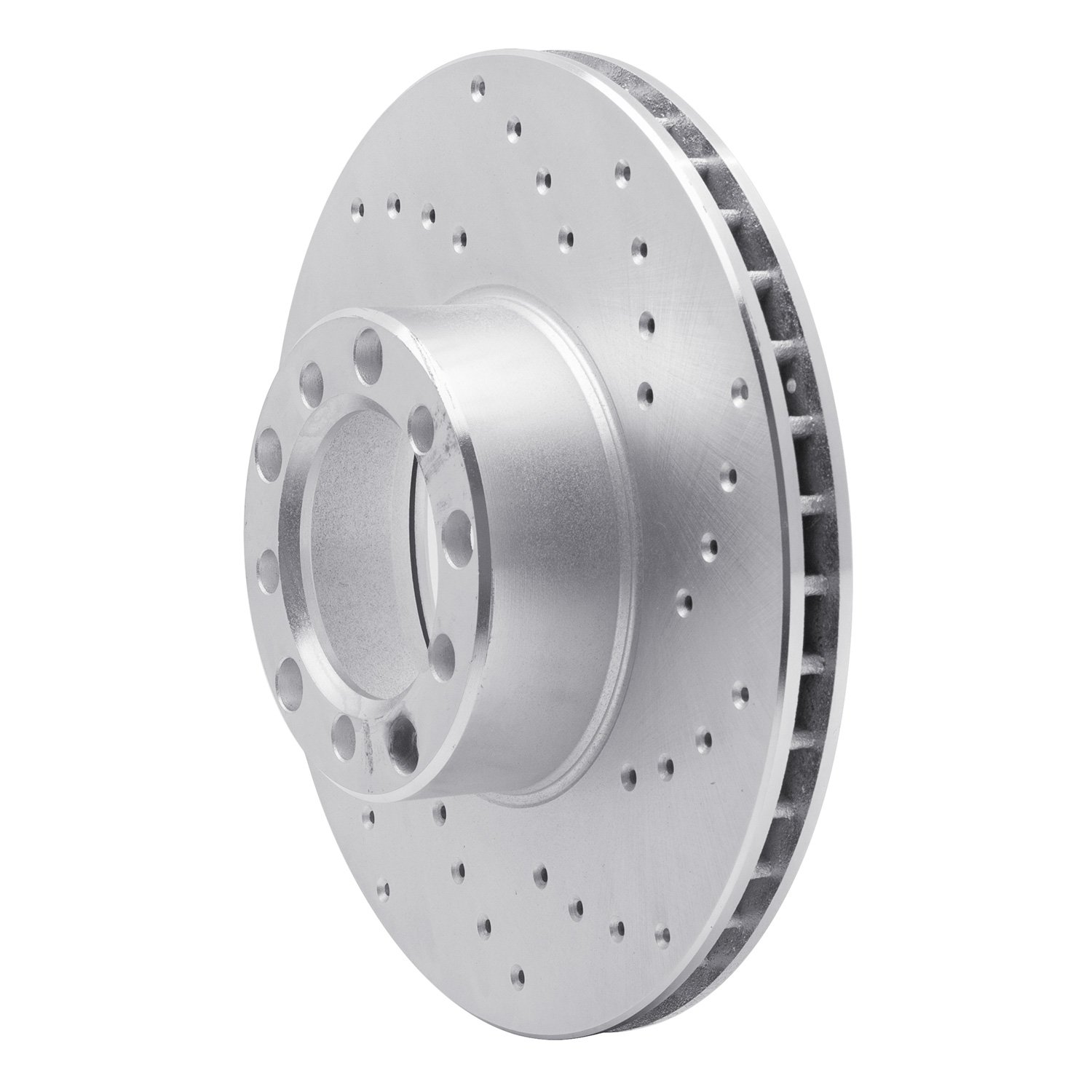 Drilled Brake Rotor [Silver], 1979-1985 Mercedes-Benz