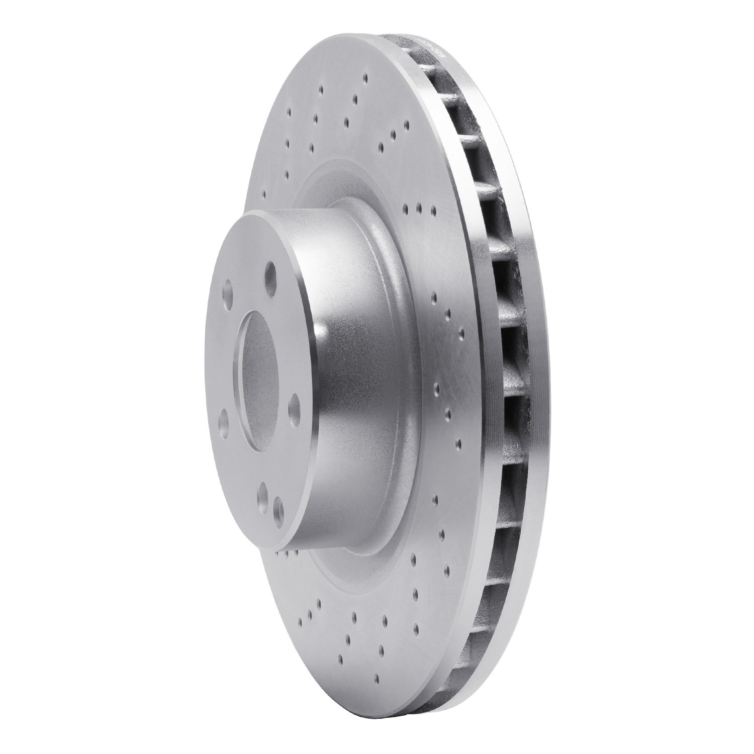 621-63033 Drilled Brake Rotor [Silver], 2000-2003 Mercedes-Benz, Position: Front