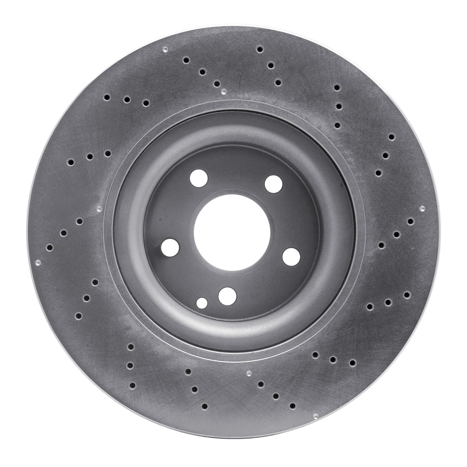 621-63098 Drilled Brake Rotor [Silver], 2012-2020 Mercedes-Benz, Position: Front