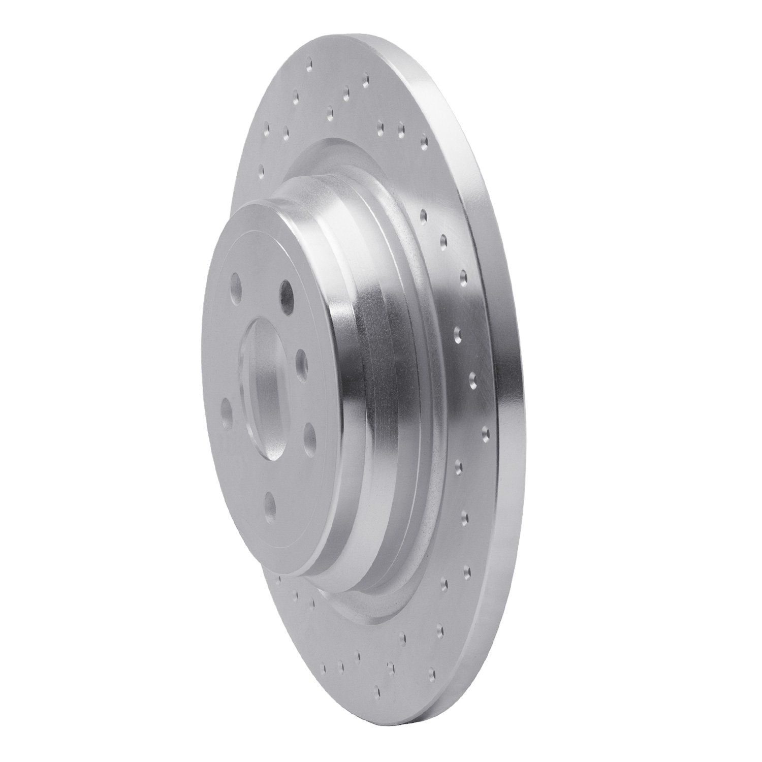 621-63143L Drilled Brake Rotor [Silver], 2012-2018 Mercedes-Benz, Position: Rear Left