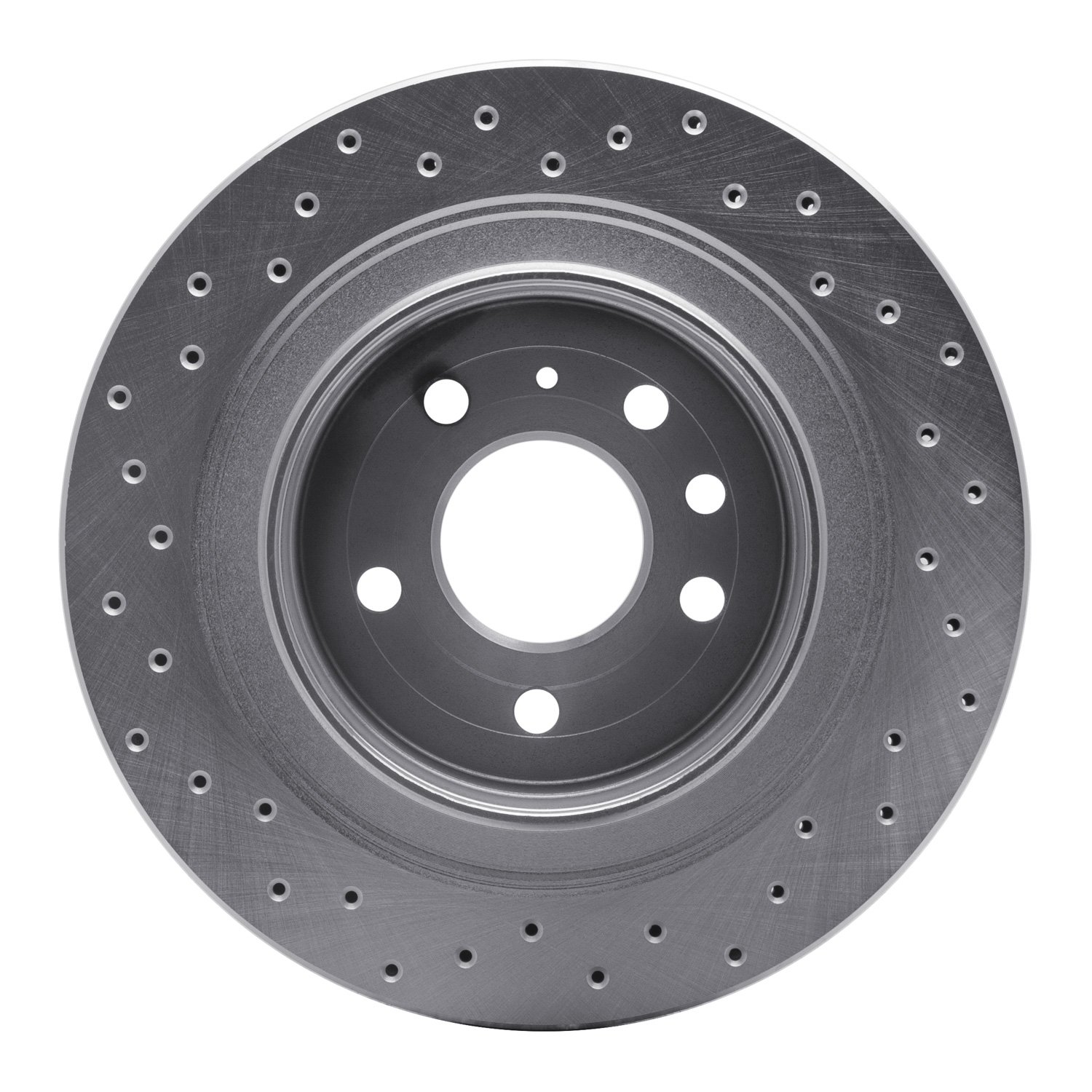 621-65014R Drilled Brake Rotor [Silver], 2002-2010 GM, Position: Rear Right
