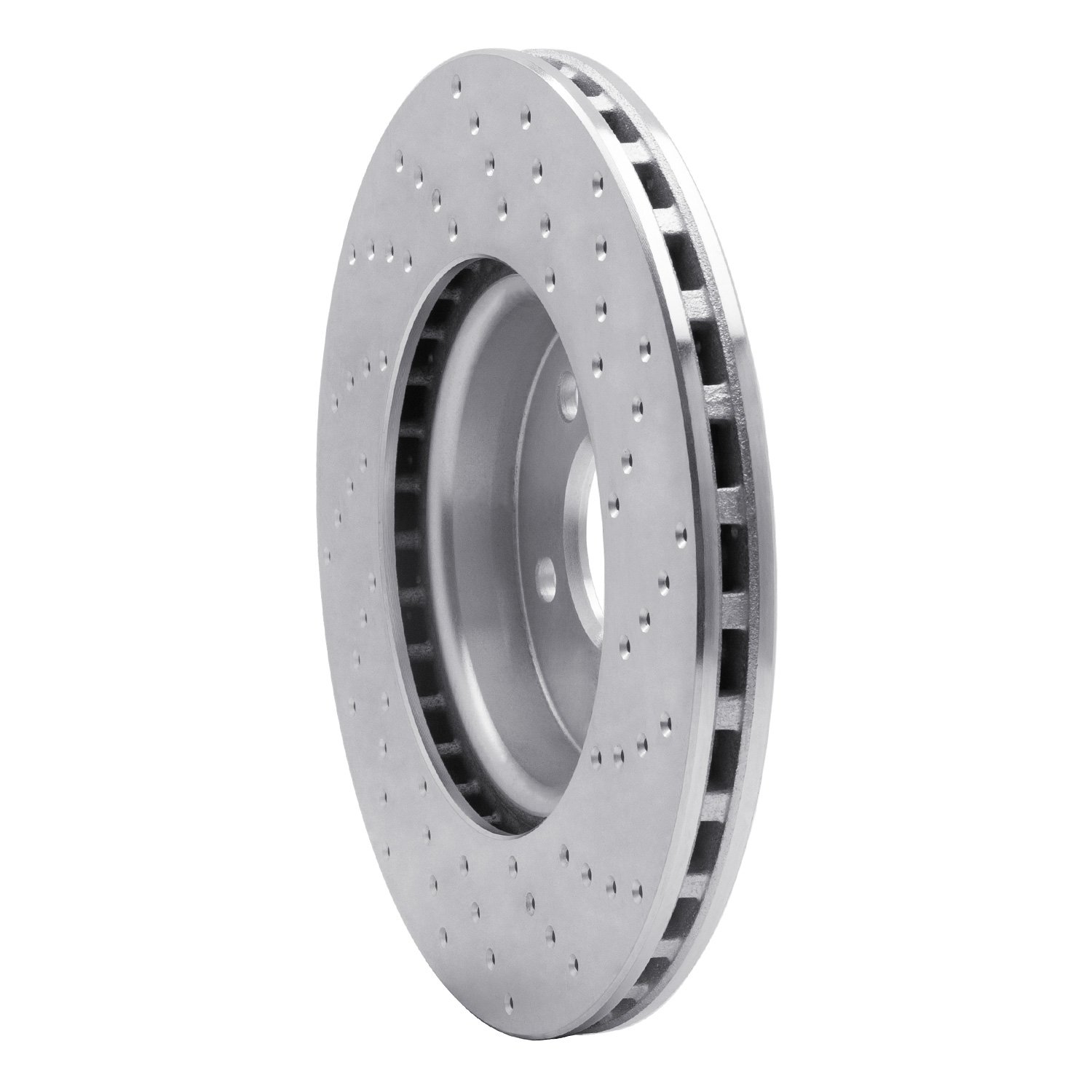 621-73086L Drilled Brake Rotor [Silver], Fits Select Audi/Volkswagen, Position: Front Left