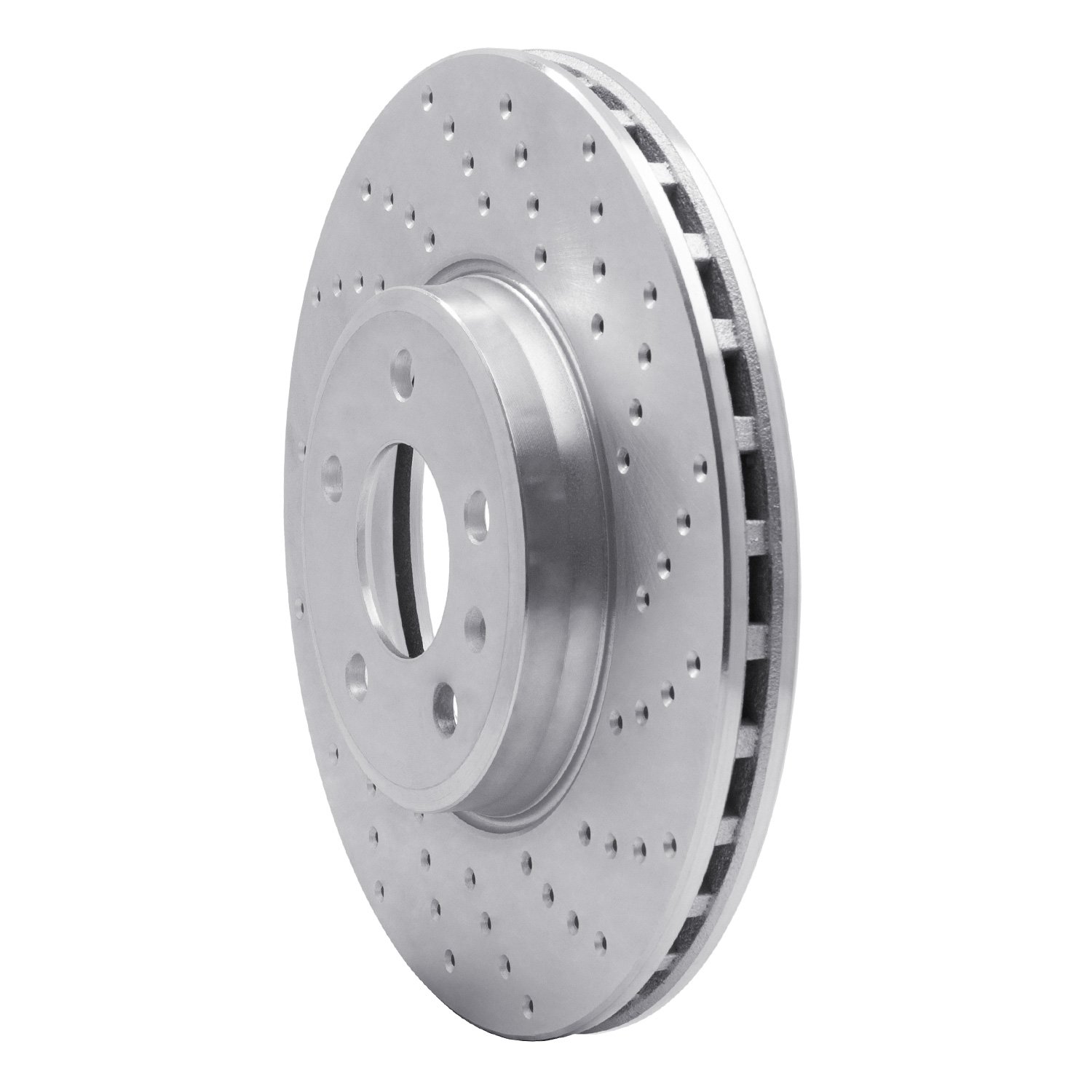 621-73086R Drilled Brake Rotor [Silver], Fits Select Audi/Volkswagen, Position: Front Right