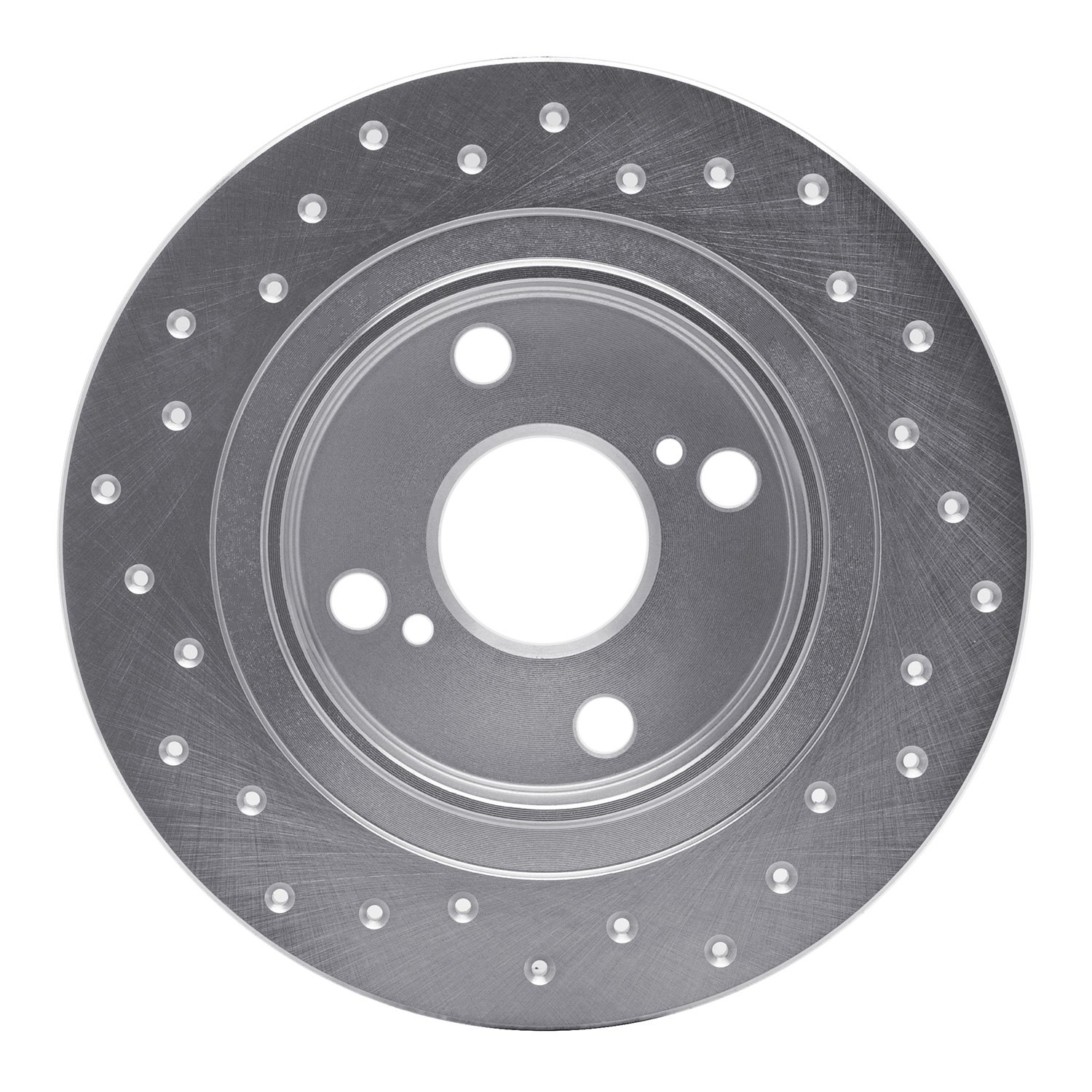621-76035R Drilled Brake Rotor [Silver], 1987-1992 Multiple Makes/Models, Position: Rear Right