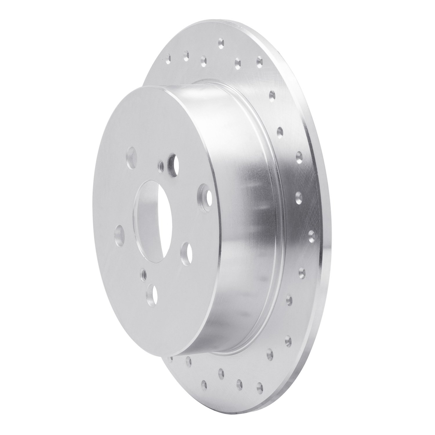 621-76069R Drilled Brake Rotor [Silver], 2000-2010 Multiple Makes/Models, Position: Rear Right