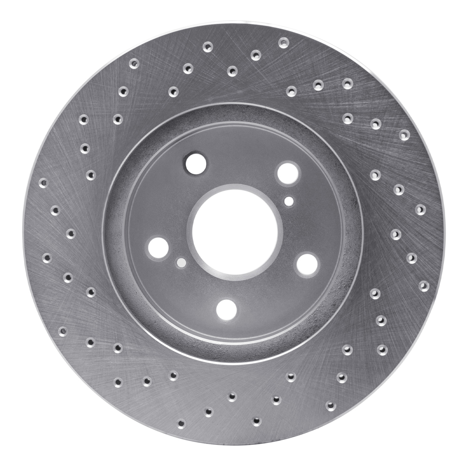 621-76075R Drilled Brake Rotor [Silver], 2002-2015 Lexus/Toyota/Scion, Position: Front Right