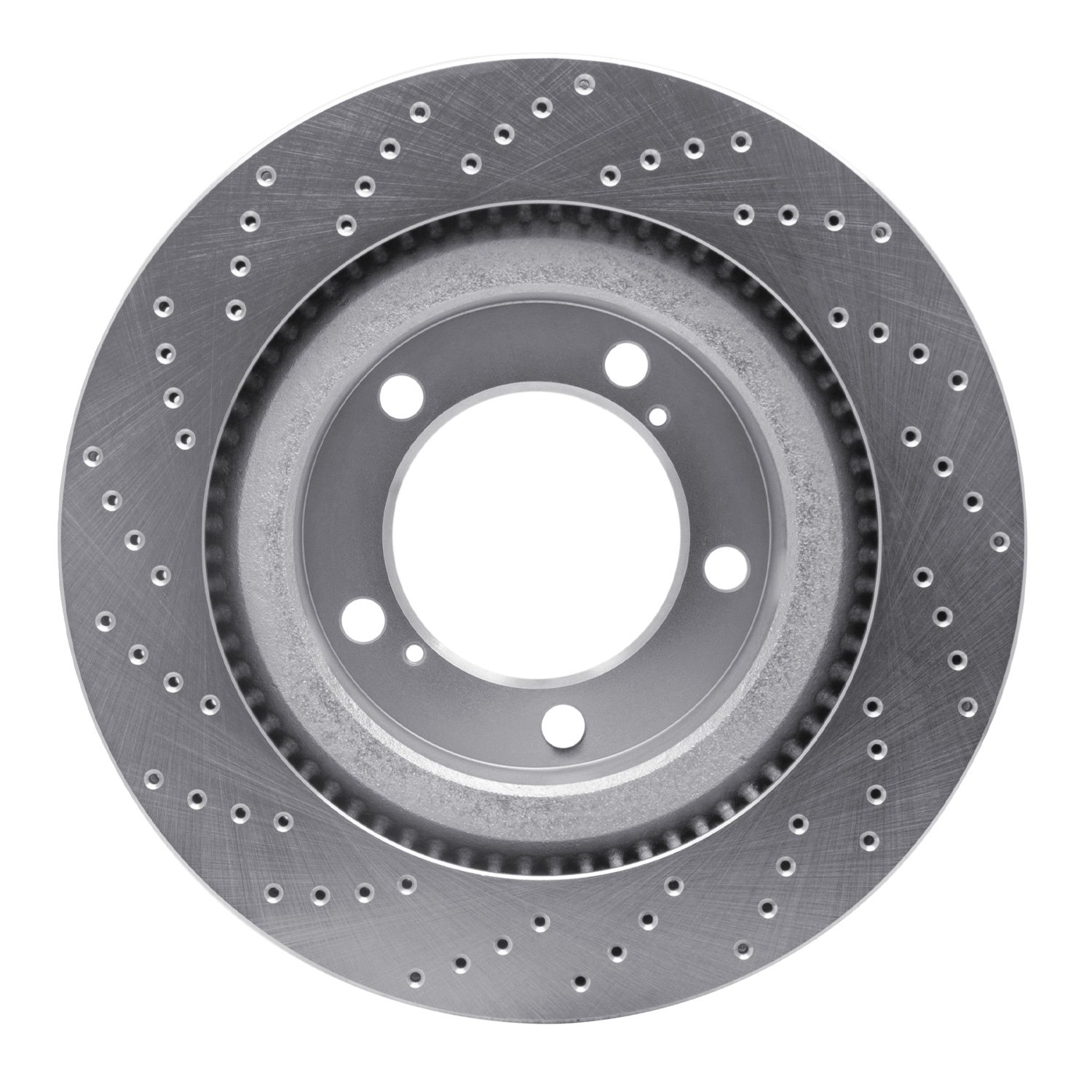 621-76136R Drilled Brake Rotor [Silver], Fits Select Lexus/Toyota/Scion, Position: Front Right