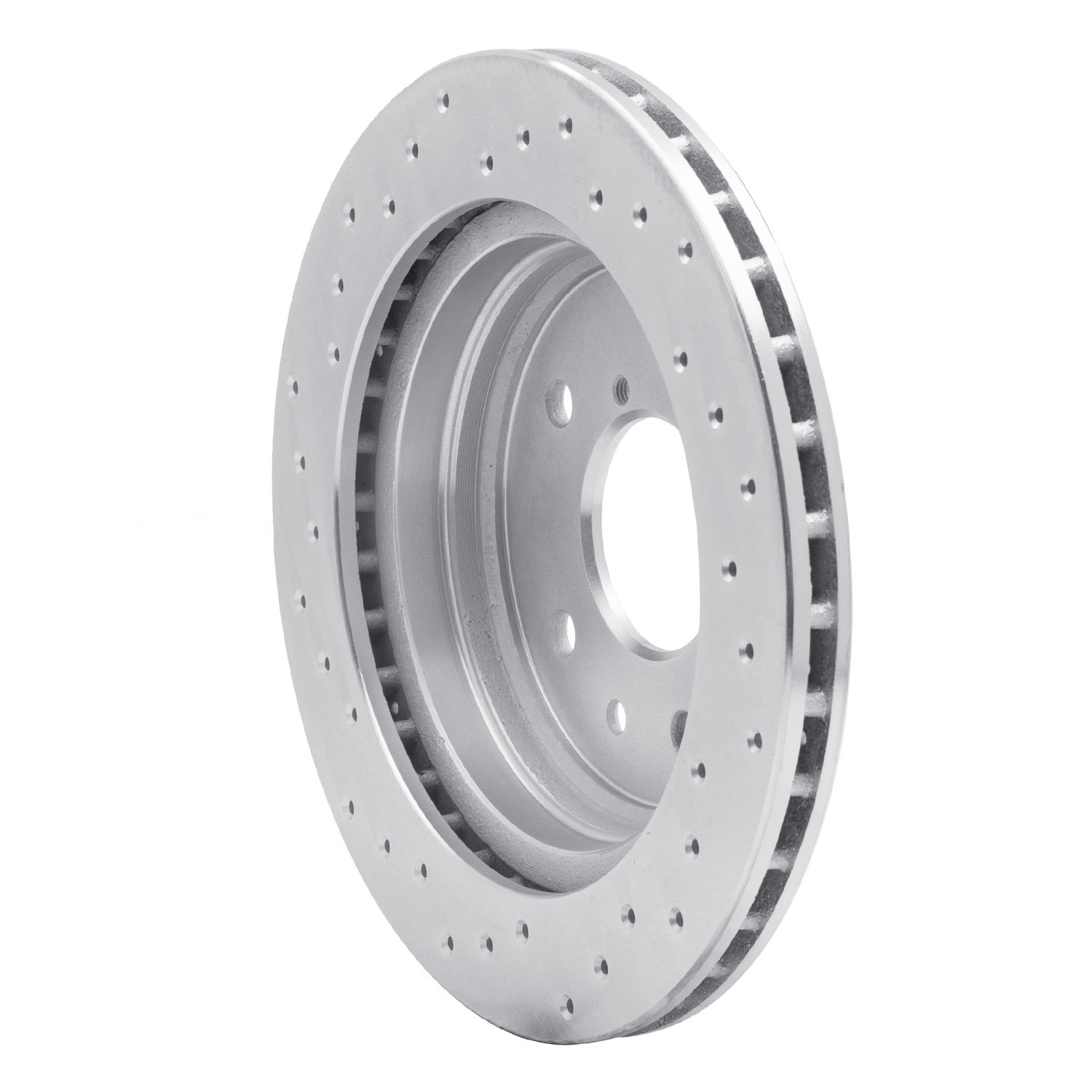 621-80015R Drilled Brake Rotor [Silver], 1986-1991 Ford/Lincoln/Mercury/Mazda, Position: Rear Right