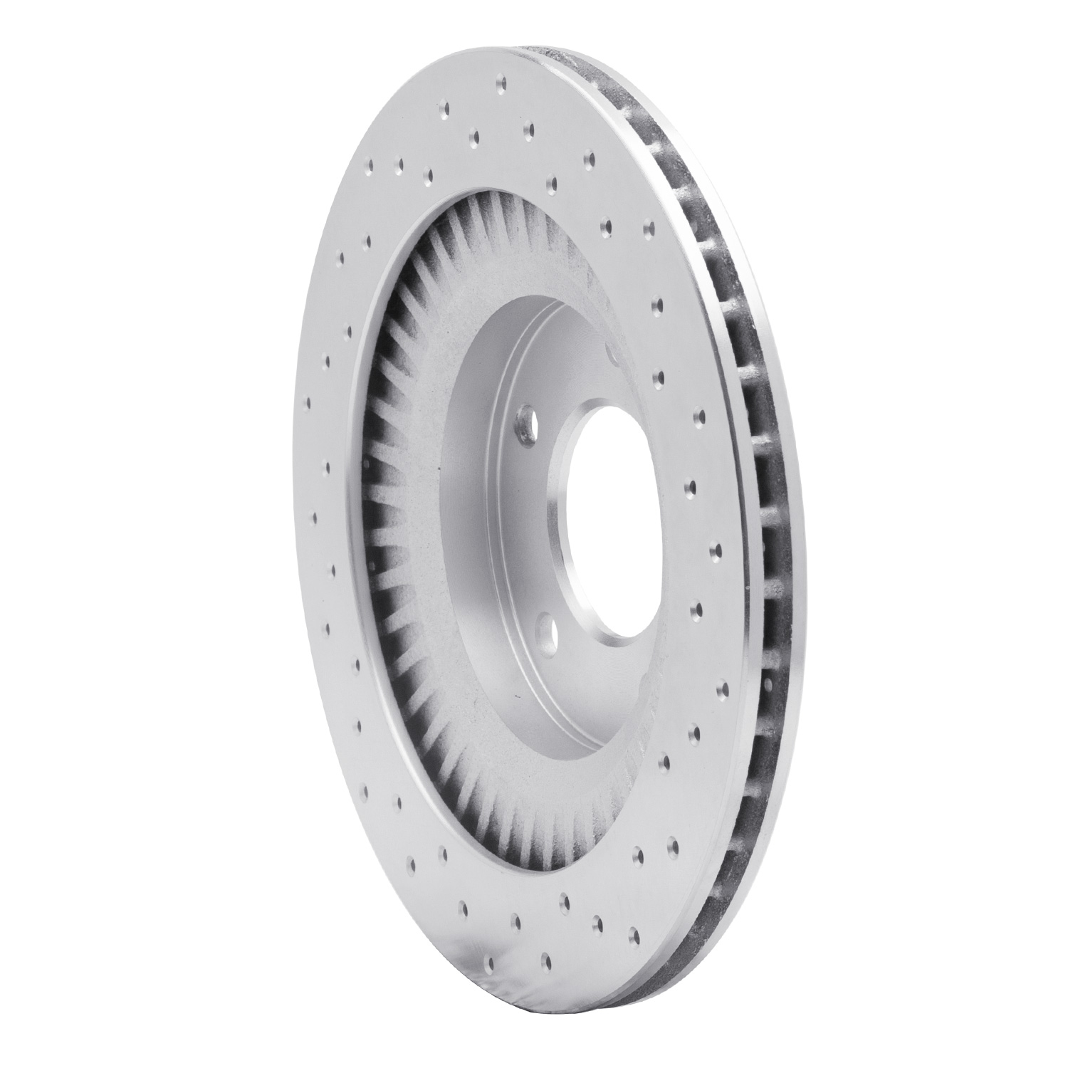 621-80032L Drilled Brake Rotor [Silver], 1993-1995 Ford/Lincoln/Mercury/Mazda, Position: Rear Left