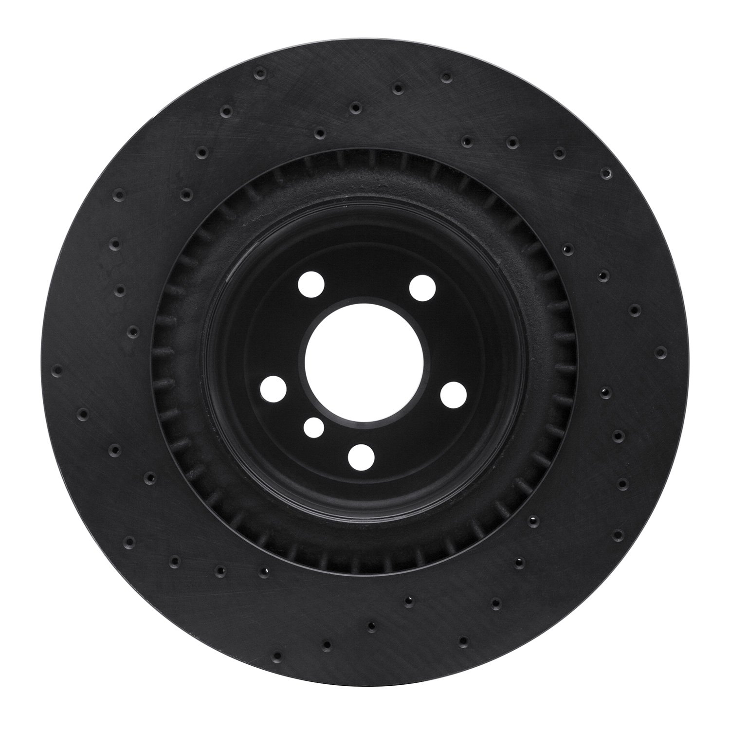 Drilled Brake Rotor [Black], 2010-2014 BMW