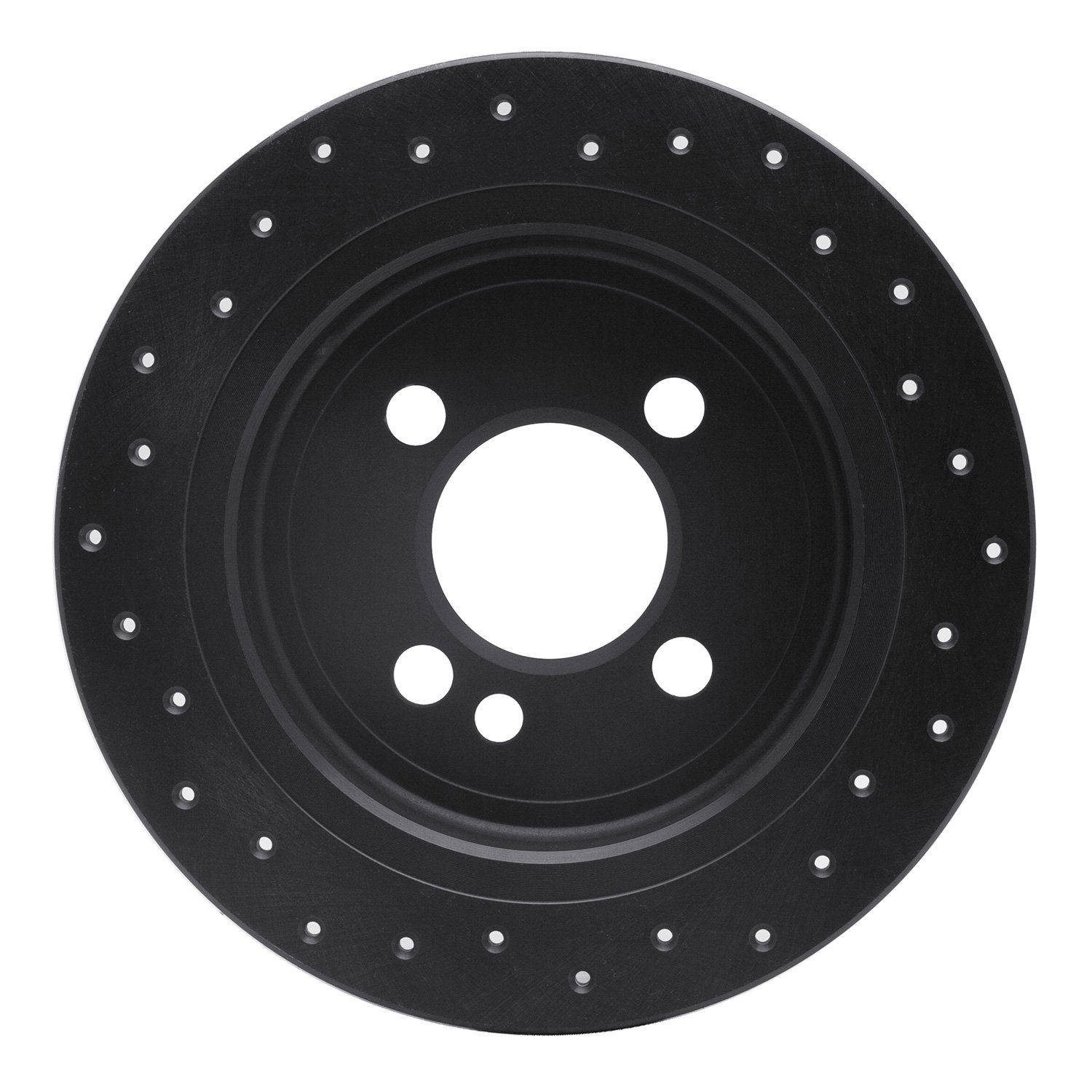 Drilled Brake Rotor [Black], 2007-2015 Mini