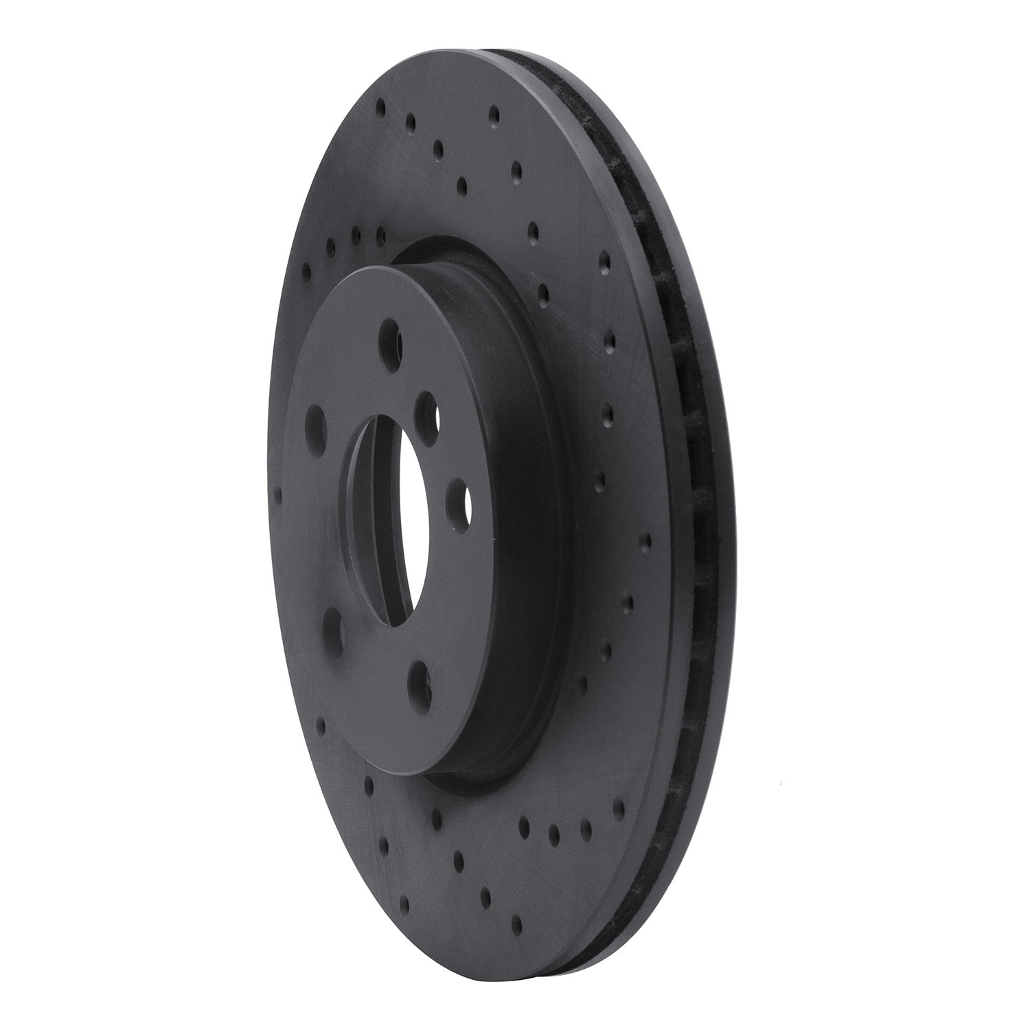 Drilled Brake Rotor [Black], 2014-2021 Mini