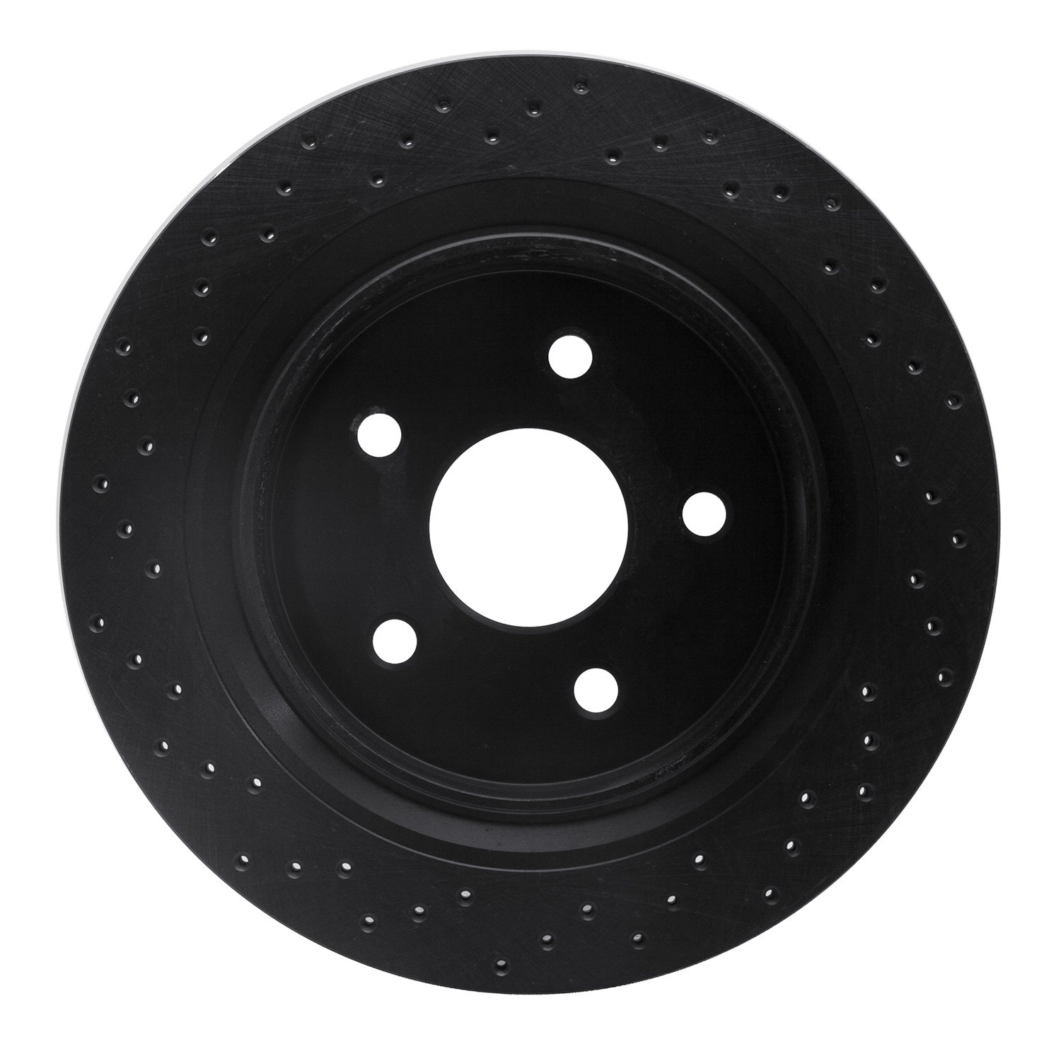 Drilled Brake Rotor [Black], 2002-2021 Mopar