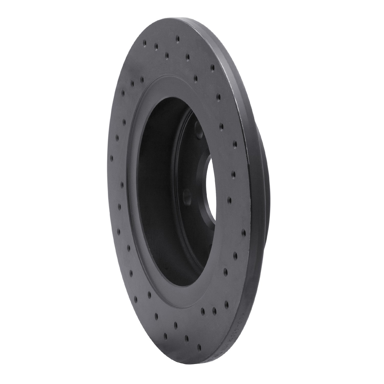 623-45018L Drilled Brake Rotor [Black], 2011-2021 GM, Position: Rear Left