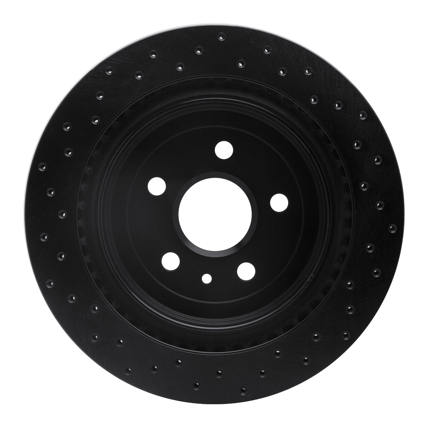 623-46026R Drilled Brake Rotor [Black], 2008-2014 GM, Position: Rear Right