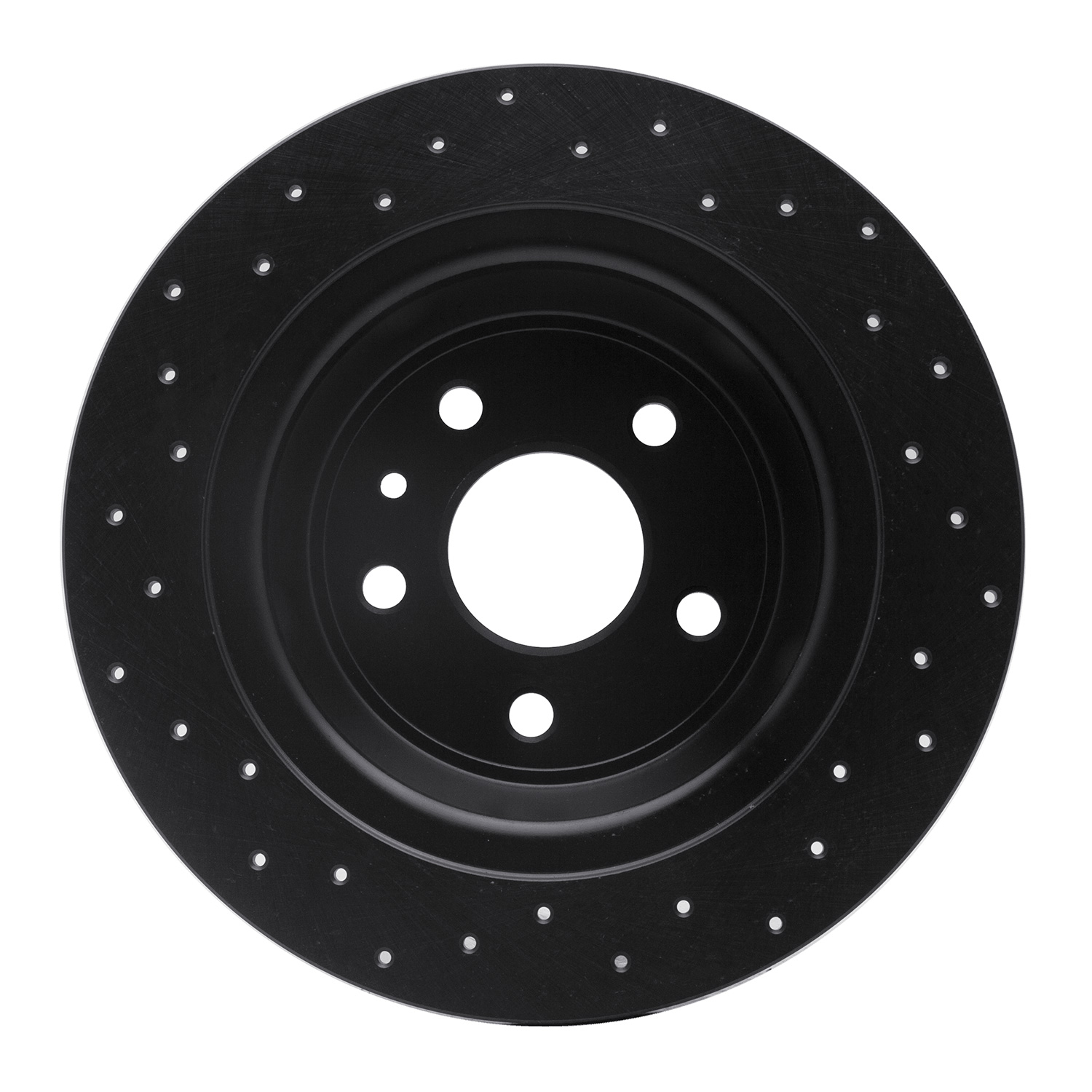623-54068R Drilled Brake Rotor [Black], 2013-2020 Ford/Lincoln/Mercury/Mazda, Position: Rear Right