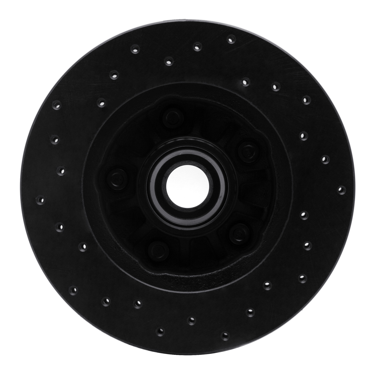 623-54139R Drilled Brake Rotor [Black], 1995-1997 Ford/Lincoln/Mercury/Mazda, Position: Front Right