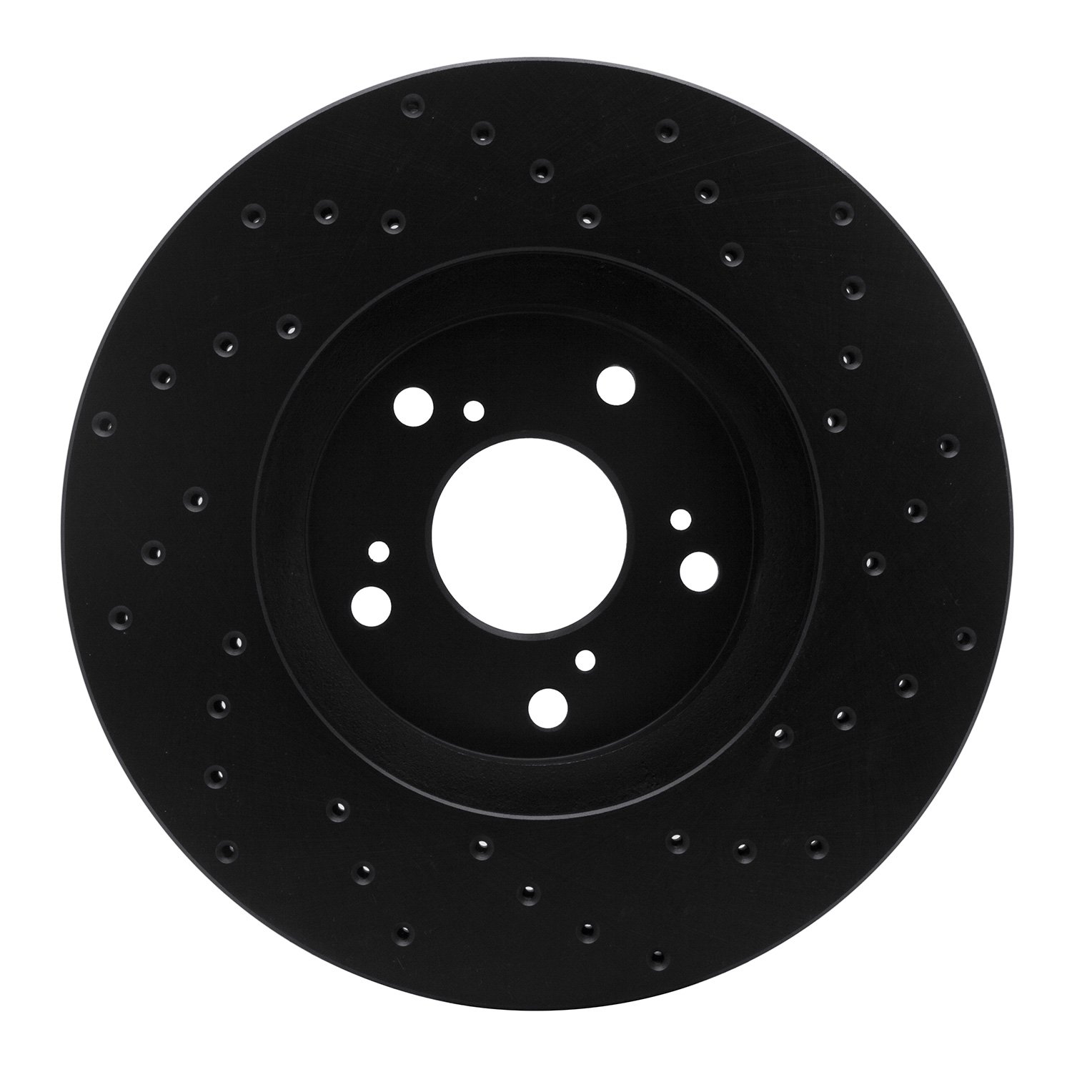 623-59043L Drilled Brake Rotor [Black], 1999-2014 Acura/Honda, Position: Front Left