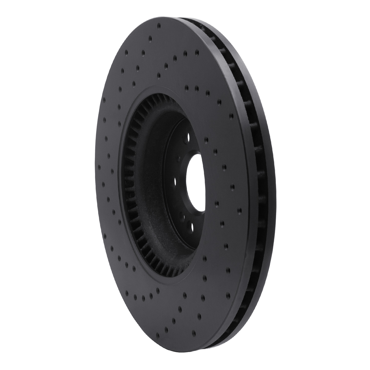 623-63136R Drilled Brake Rotor [Black], 2007-2009 Mercedes-Benz, Position: Front Right