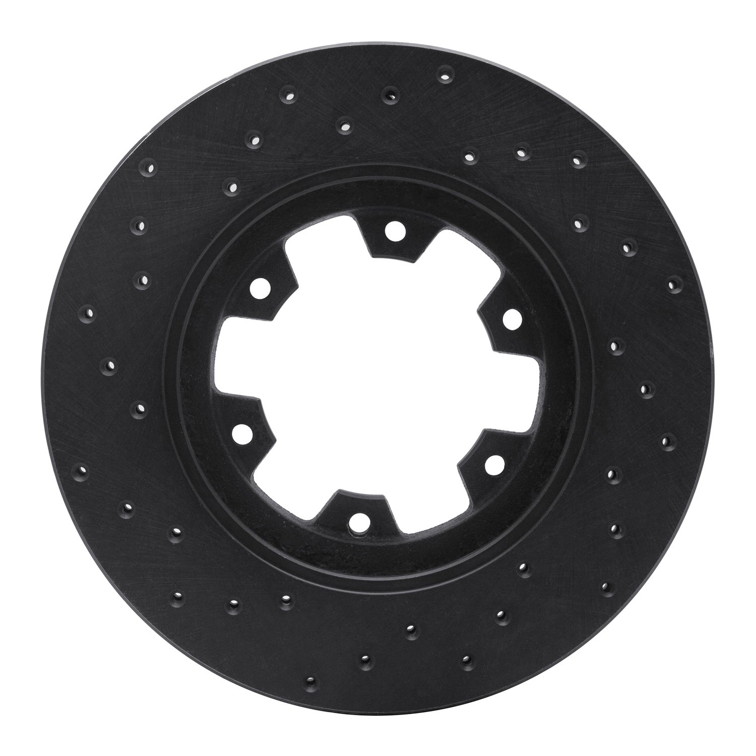 Drilled Brake Rotor [Black], 1985-2002 Infiniti/Nissan