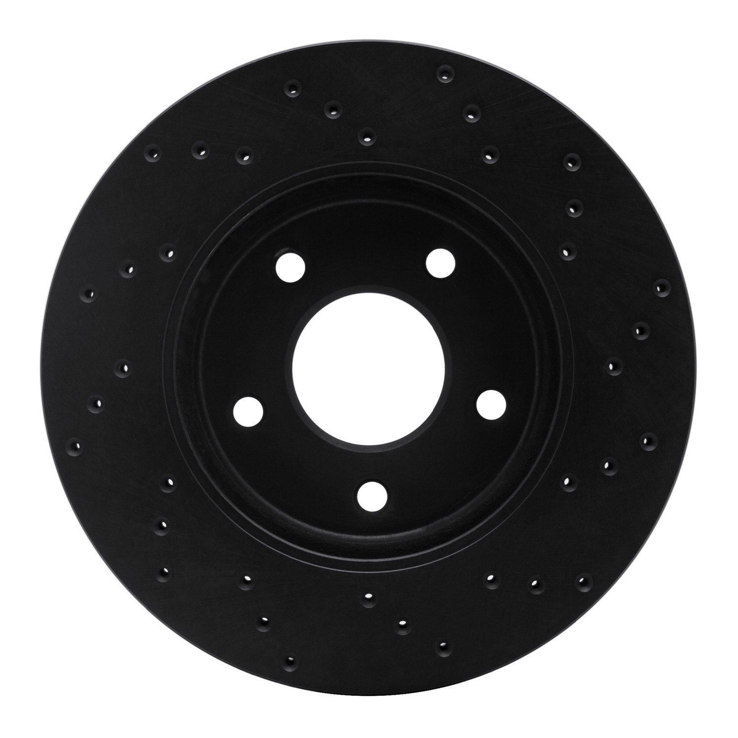 623-67103L Drilled Brake Rotor [Black], Fits Select Multiple Makes/Models, Position: Front Left