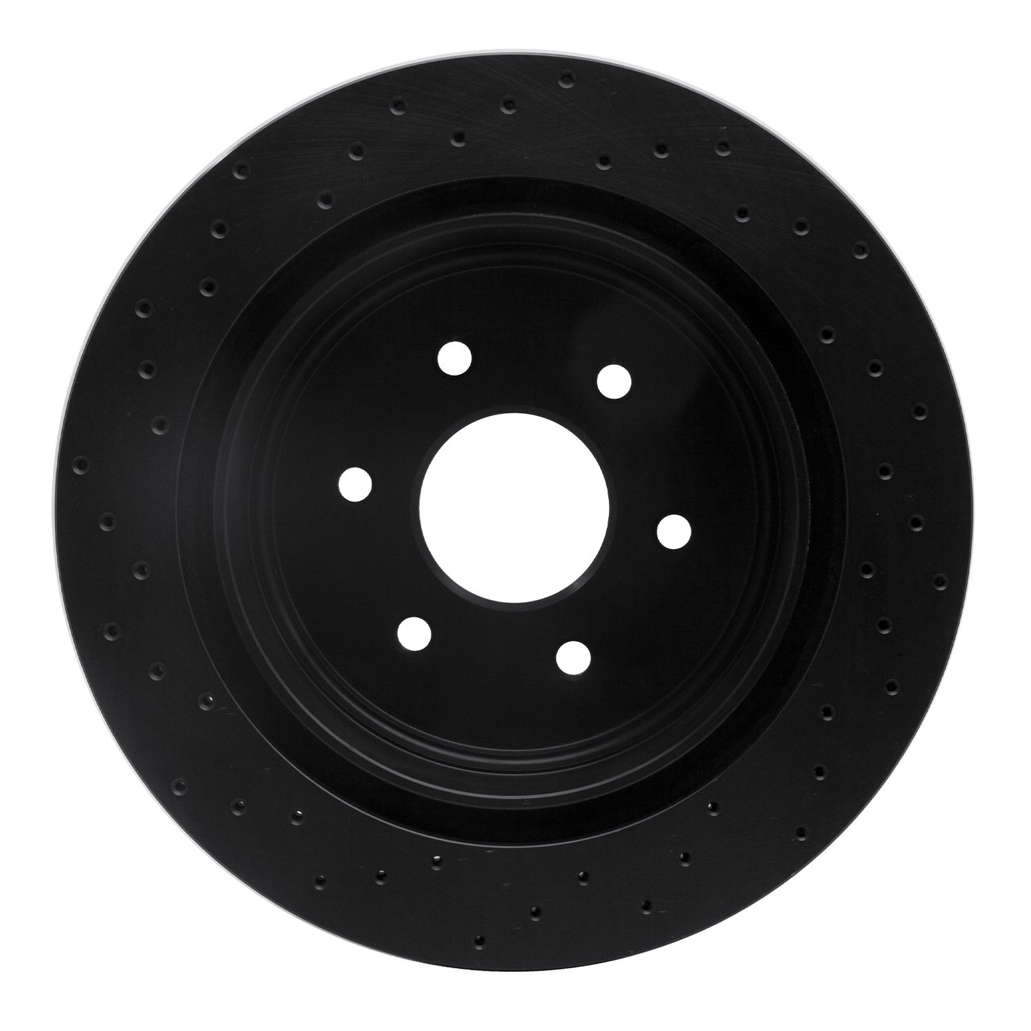 623-67109R Drilled Brake Rotor [Black], 2016-2021 Infiniti/Nissan, Position: Rear Right