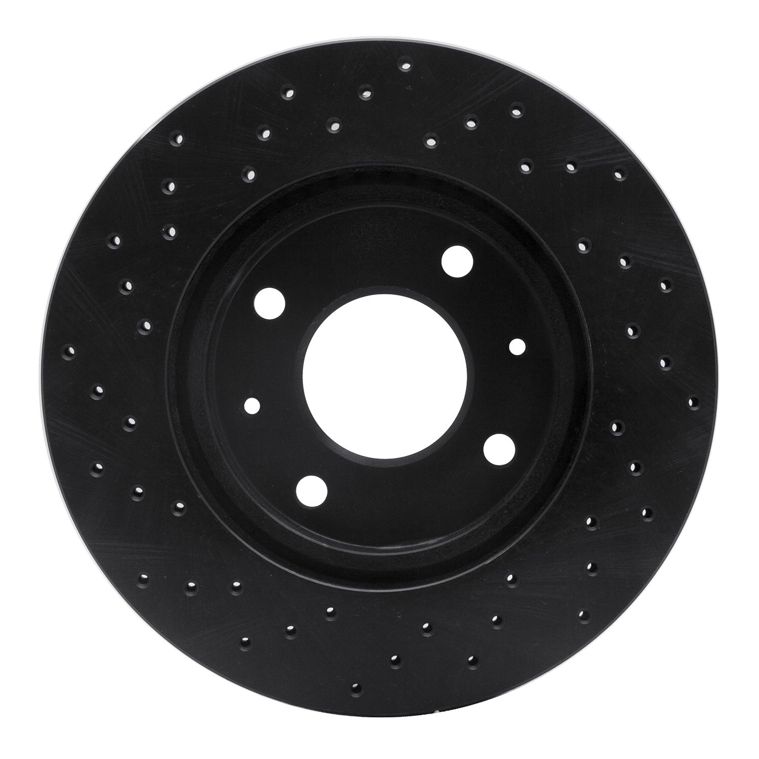 623-72039R Drilled Brake Rotor [Black], 2004-2004 Mitsubishi, Position: Front Right
