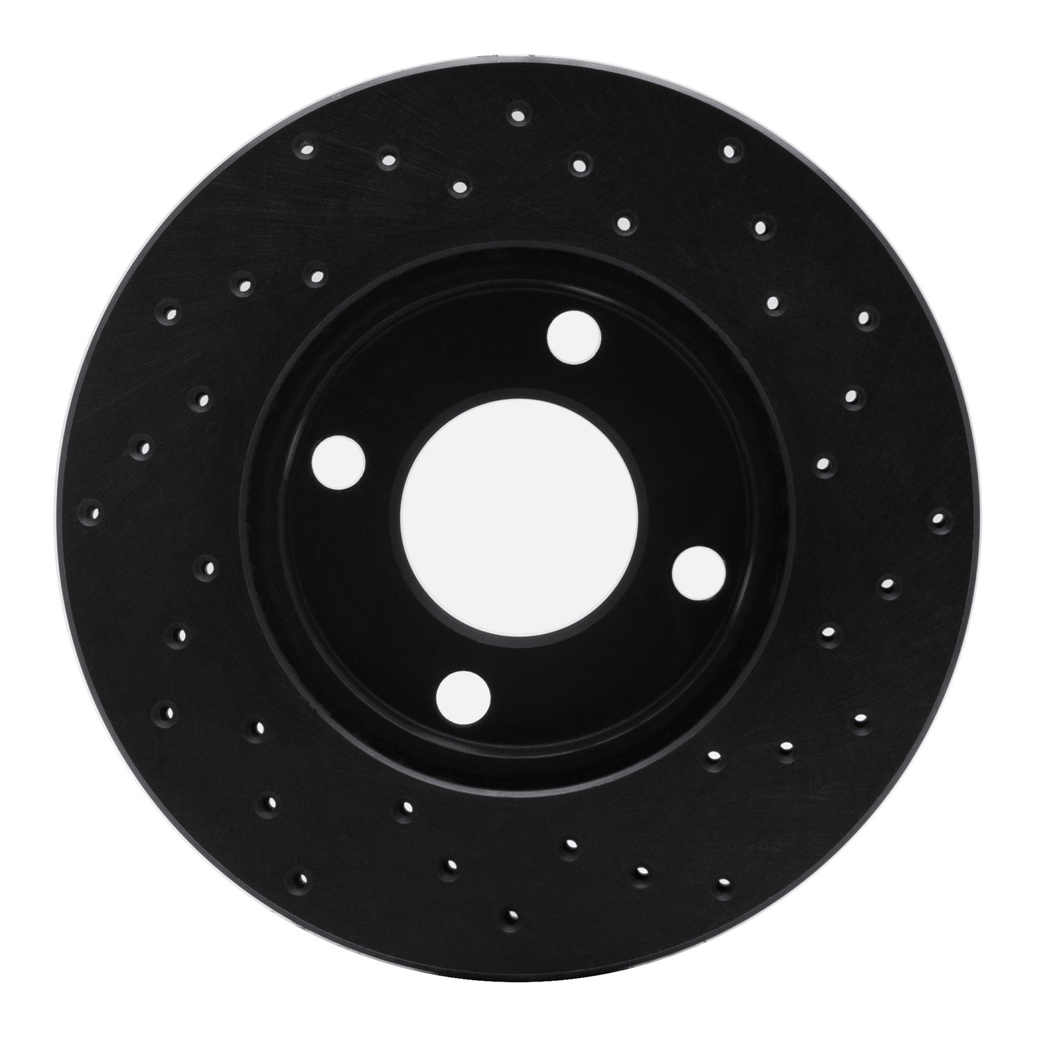 Drilled Brake Rotor [Black], 1978-1992 Audi/Volkswagen