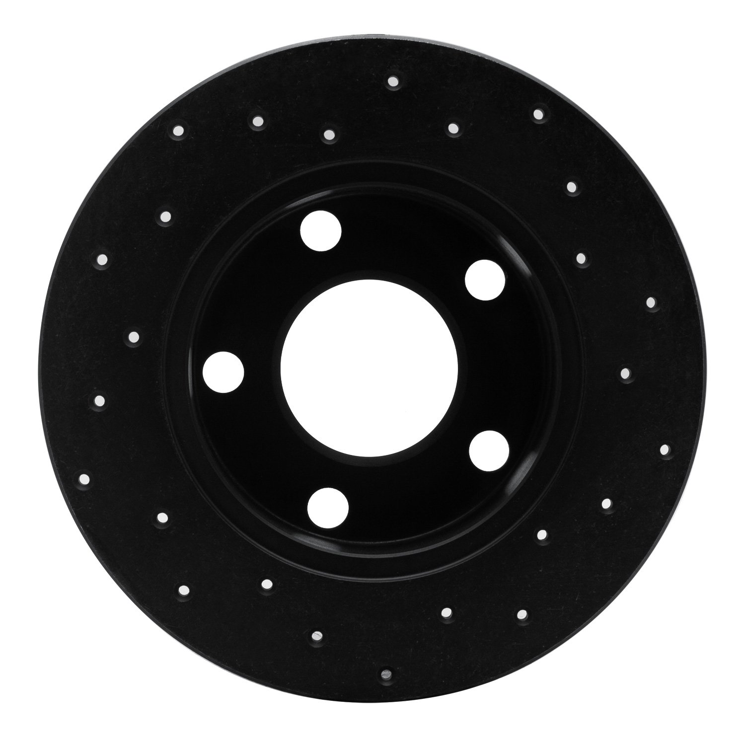 623-73002L Drilled Brake Rotor [Black], 1980-1991 Audi/Volkswagen, Position: Rear Left