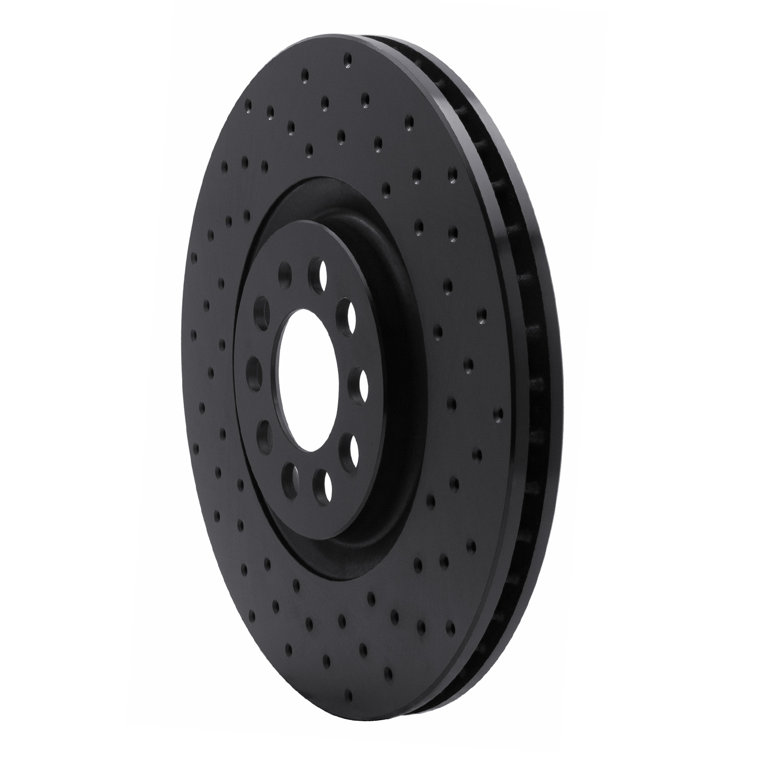 623-74021R Drilled Brake Rotor [Black], 2000-2006 Audi/Volkswagen, Position: Front Right