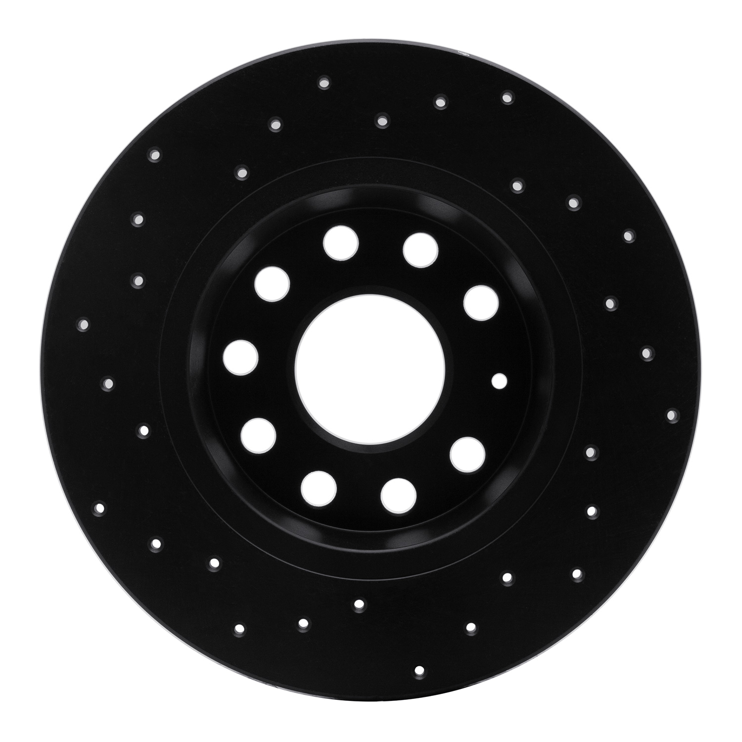 623-74031R Drilled Brake Rotor [Black], Fits Select Multiple Makes/Models, Position: Rear Right