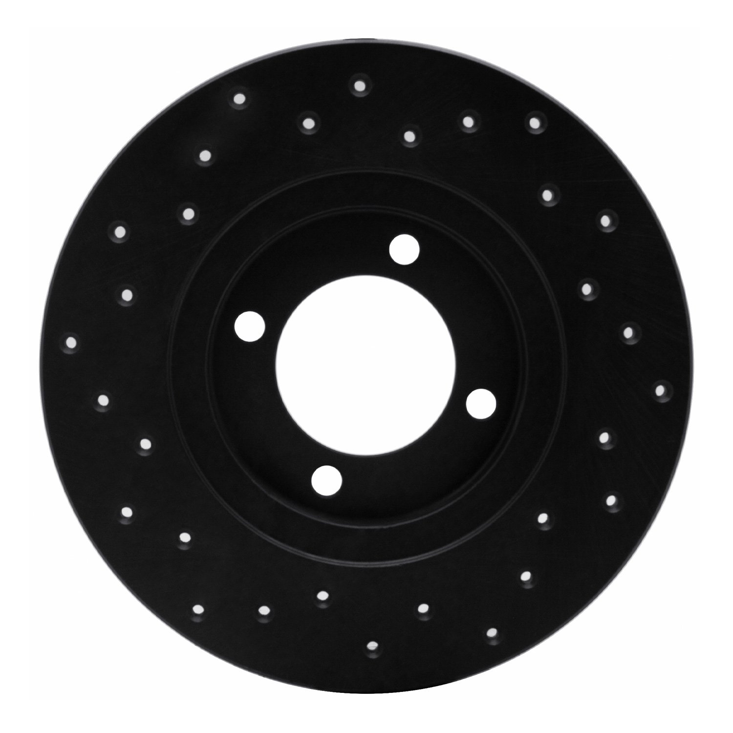 623-76006R Drilled Brake Rotor [Black], 1980-1983 Lexus/Toyota/Scion, Position: Front Right