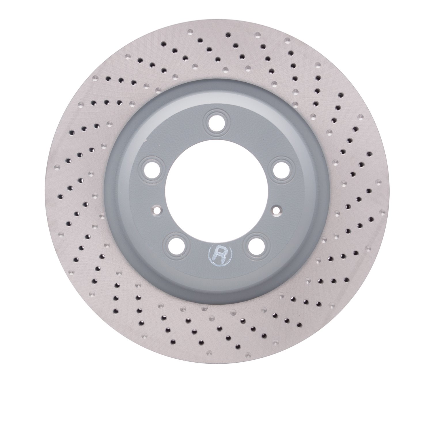 624-02070D GEOSPEC Drilled Rotor [Coated], 2012-2016 Porsche, Position: Right Front