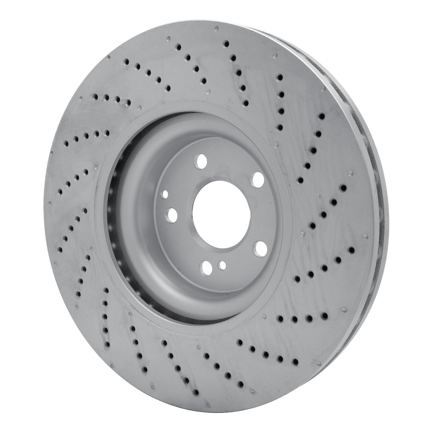 624-63091 GEOSPEC Drilled Rotor [Coated], 2008-2021 Mercedes-Benz, Position: Front