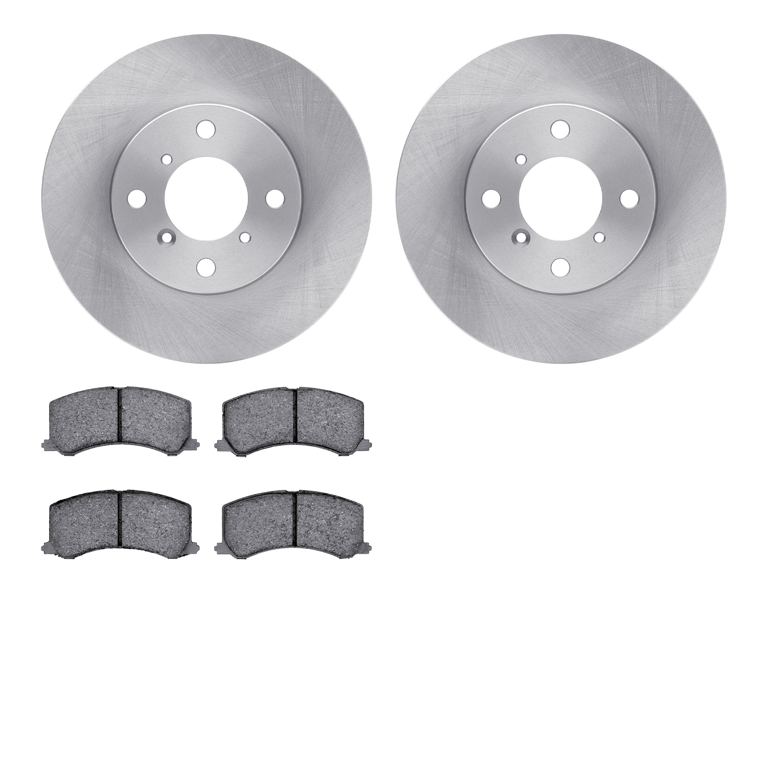 6302-01007 Brake Rotors with 3000-Series Ceramic Brake Pads Kit, 1999-2002 Suzuki, Position: Front