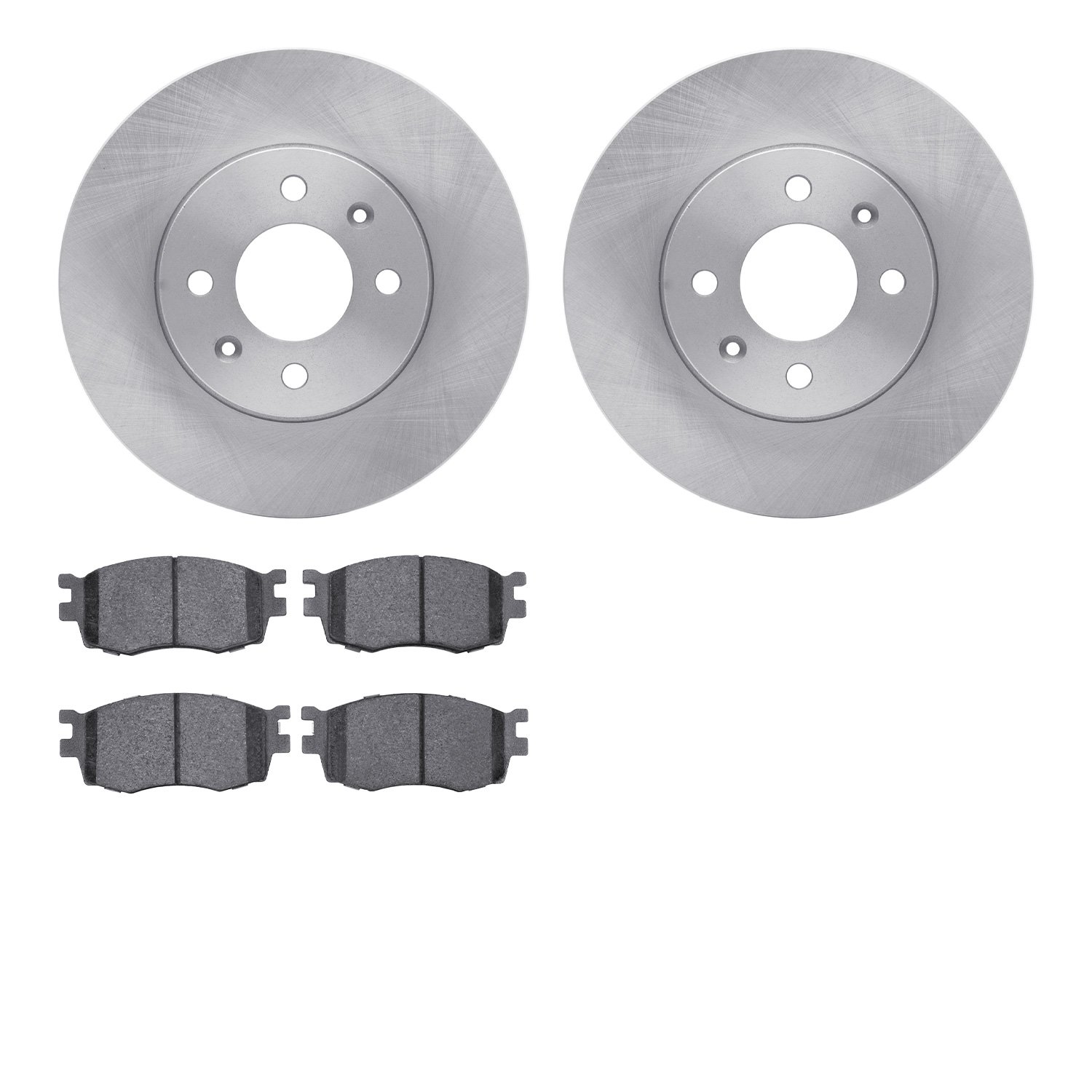 6302-03034 Brake Rotors with 3000-Series Ceramic Brake Pads Kit, 2006-2012 Multiple Makes/Models, Position: Front