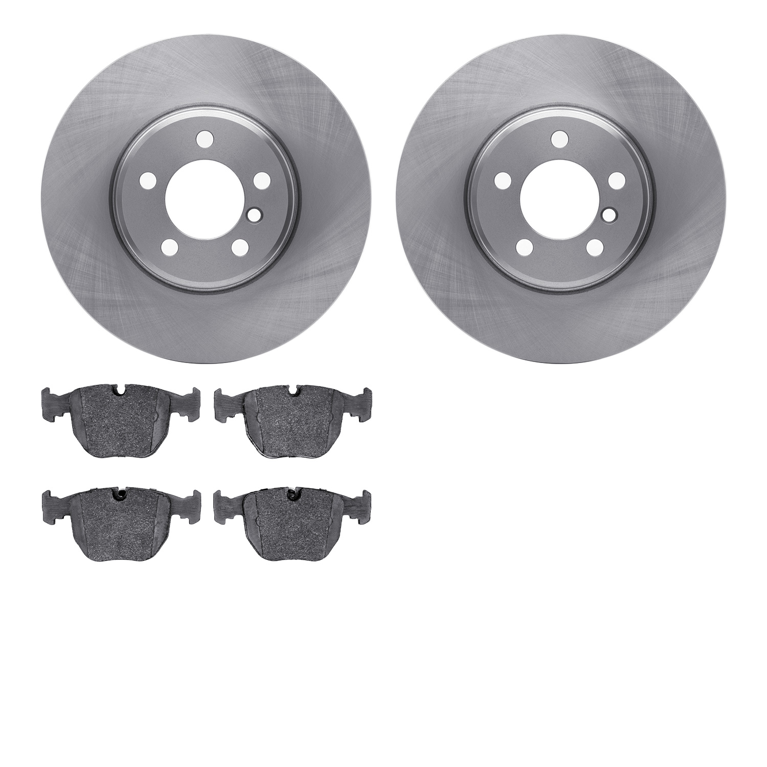 6302-11010 Brake Rotors with 3000-Series Ceramic Brake Pads Kit, 2003-2005 Land Rover, Position: Front