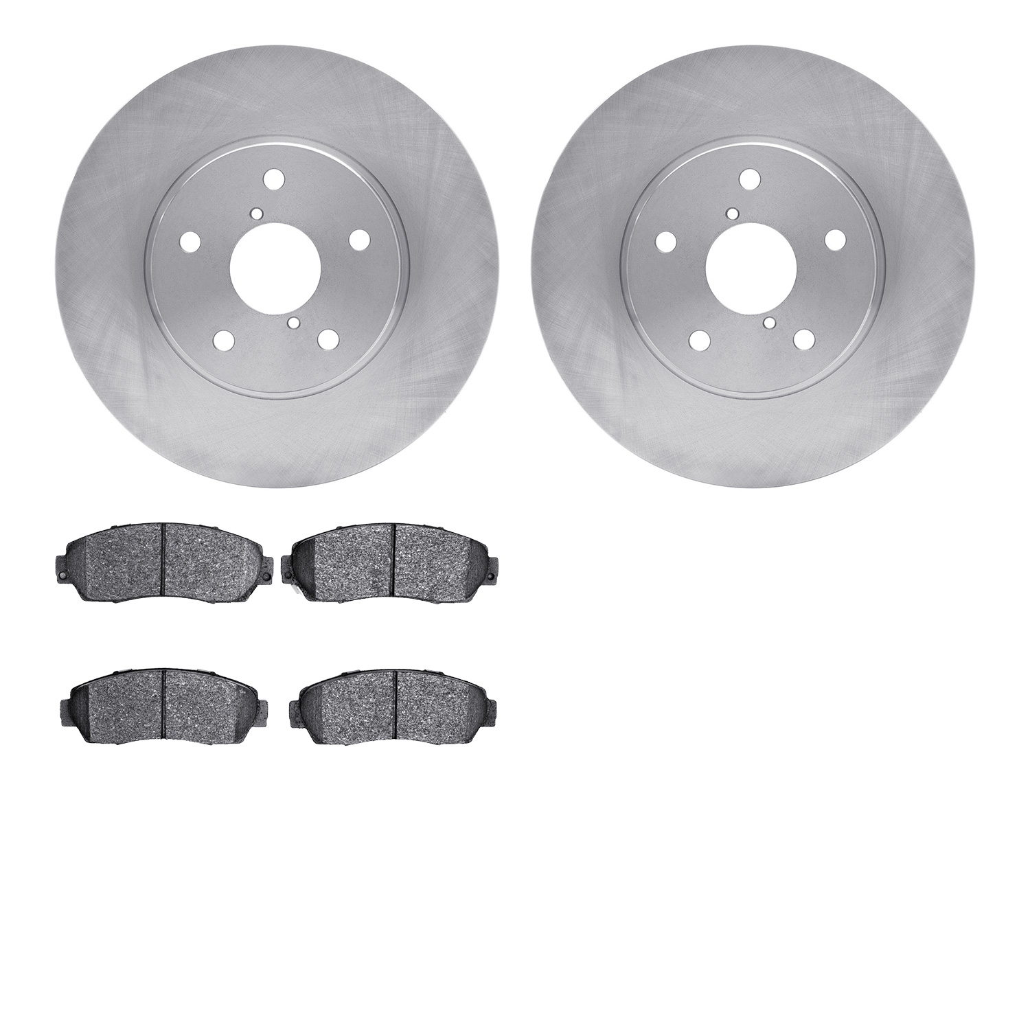 6302-13049 Brake Rotors with 3000-Series Ceramic Brake Pads Kit, 2016-2019 Subaru, Position: Front