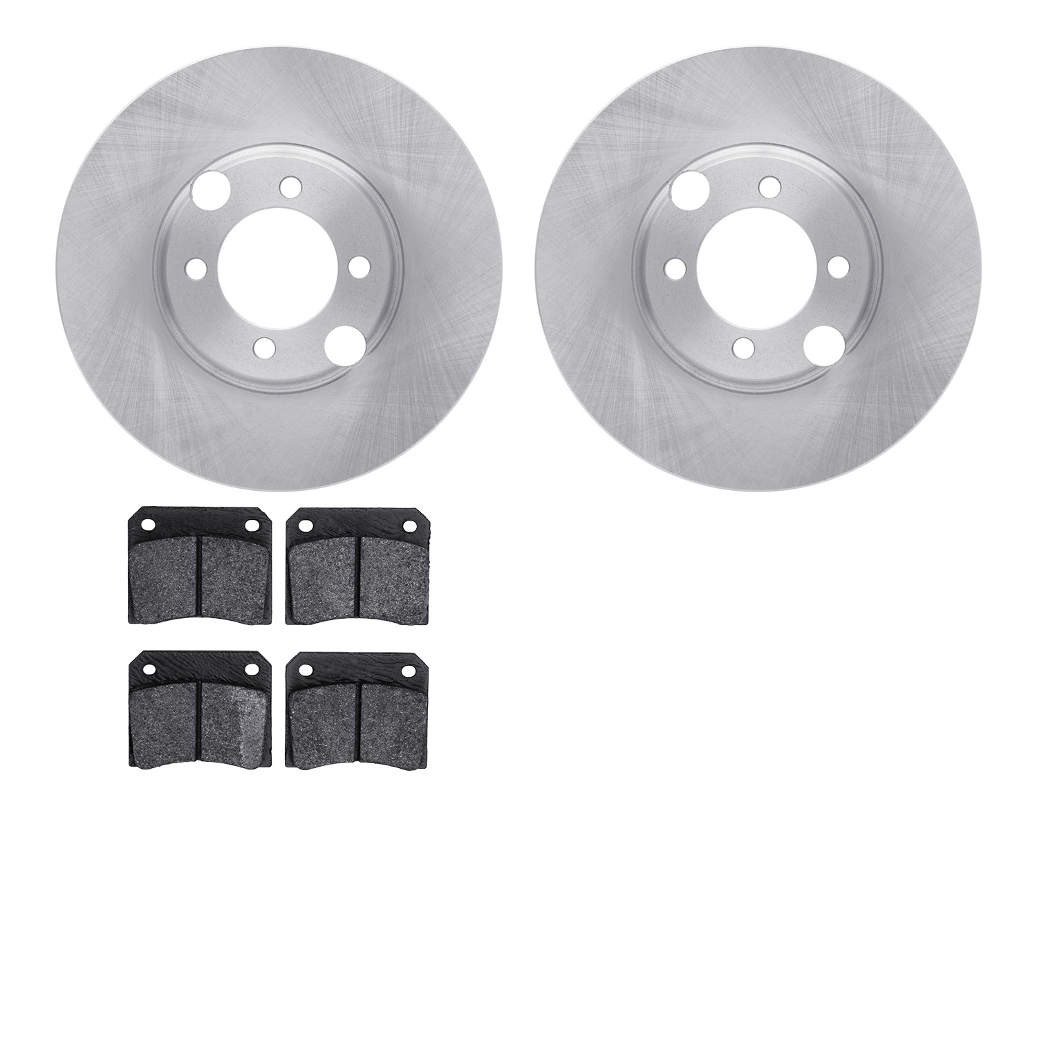 6302-20004 Brake Rotors with 3000-Series Ceramic Brake Pads Kit, 1983-1993 Jaguar, Position: Rear