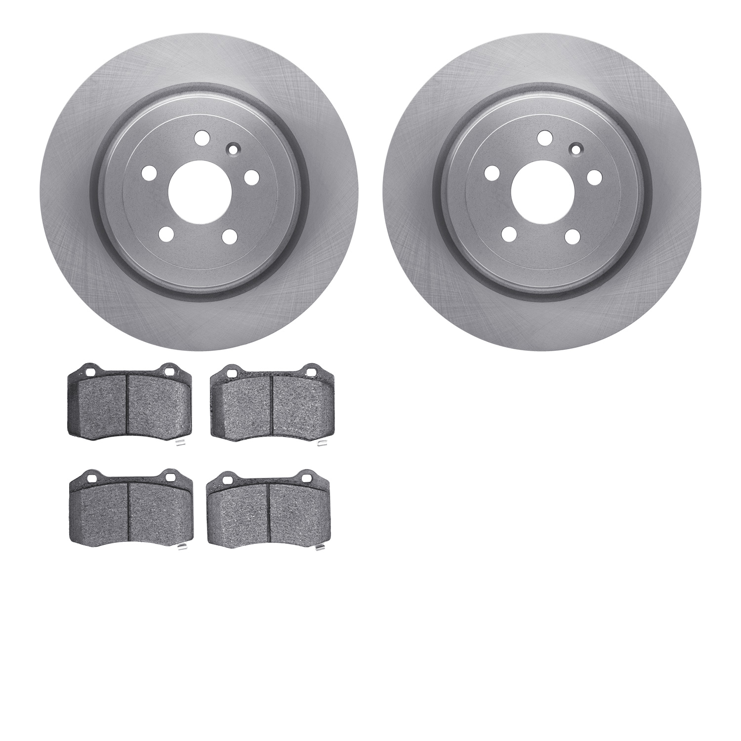 6302-26002 Brake Rotors with 3000-Series Ceramic Brake Pads Kit, 2012-2020 Tesla, Position: Rear