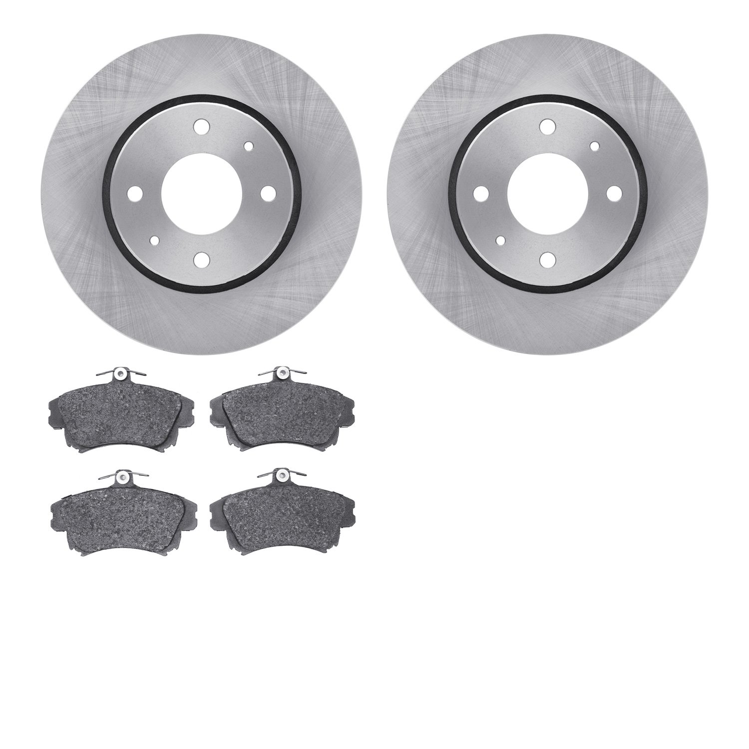 6302-27002 Brake Rotors with 3000-Series Ceramic Brake Pads Kit, 2000-2004 Volvo, Position: Front