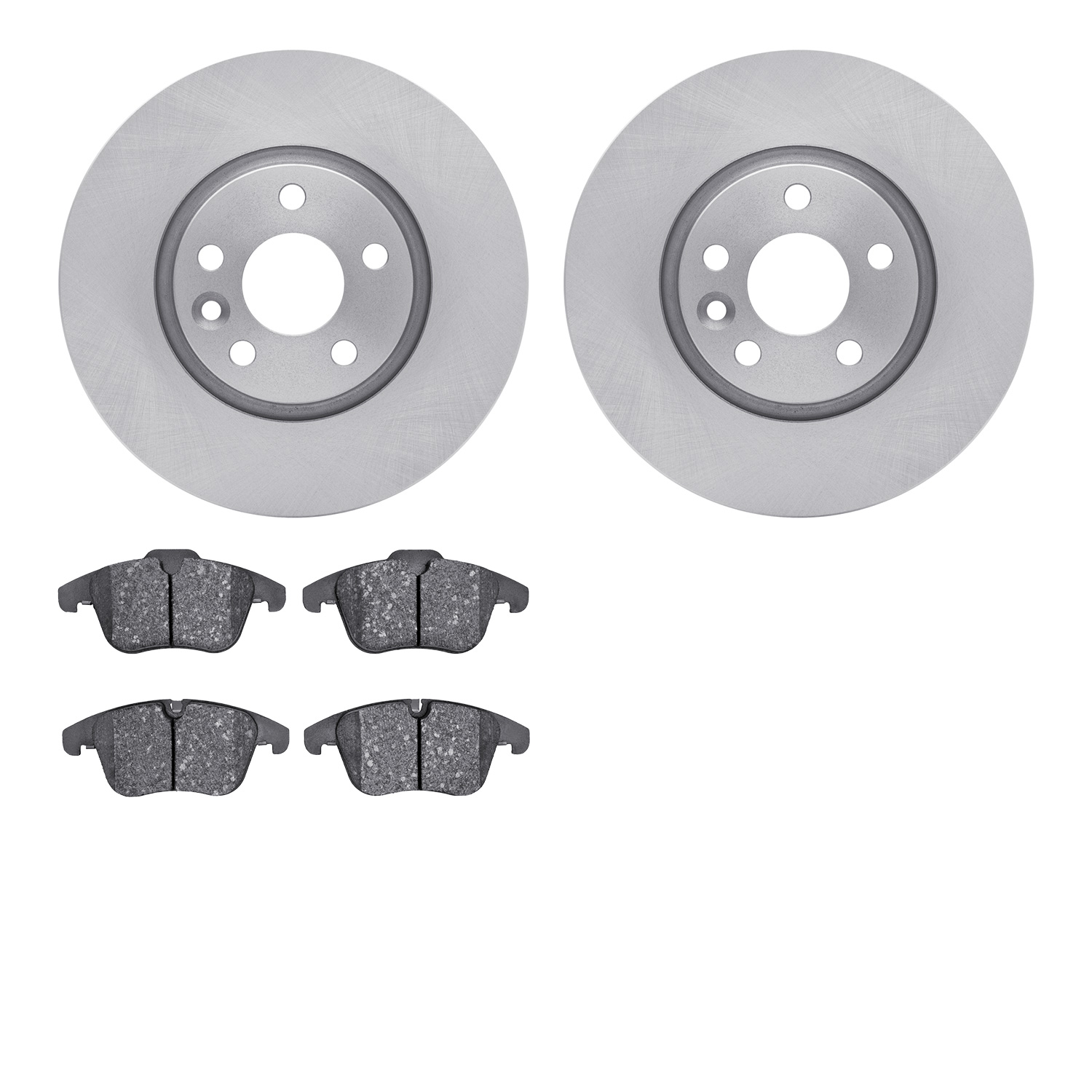 6302-27059 Brake Rotors with 3000-Series Ceramic Brake Pads Kit, 2007-2018 Multiple Makes/Models, Position: Front