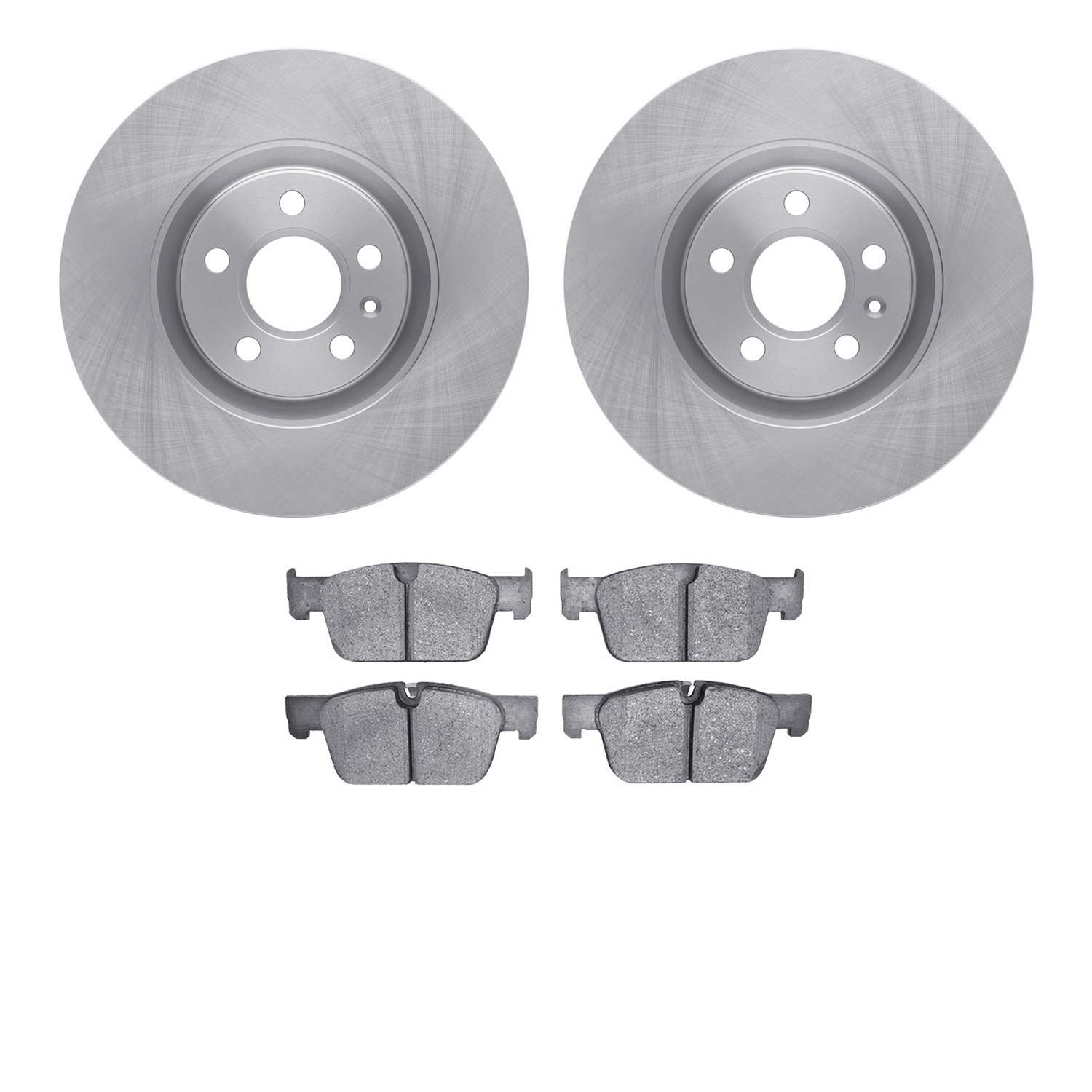 6302-27077 Brake Rotors with 3000-Series Ceramic Brake Pads Kit, Fits Select Volvo, Position: Front
