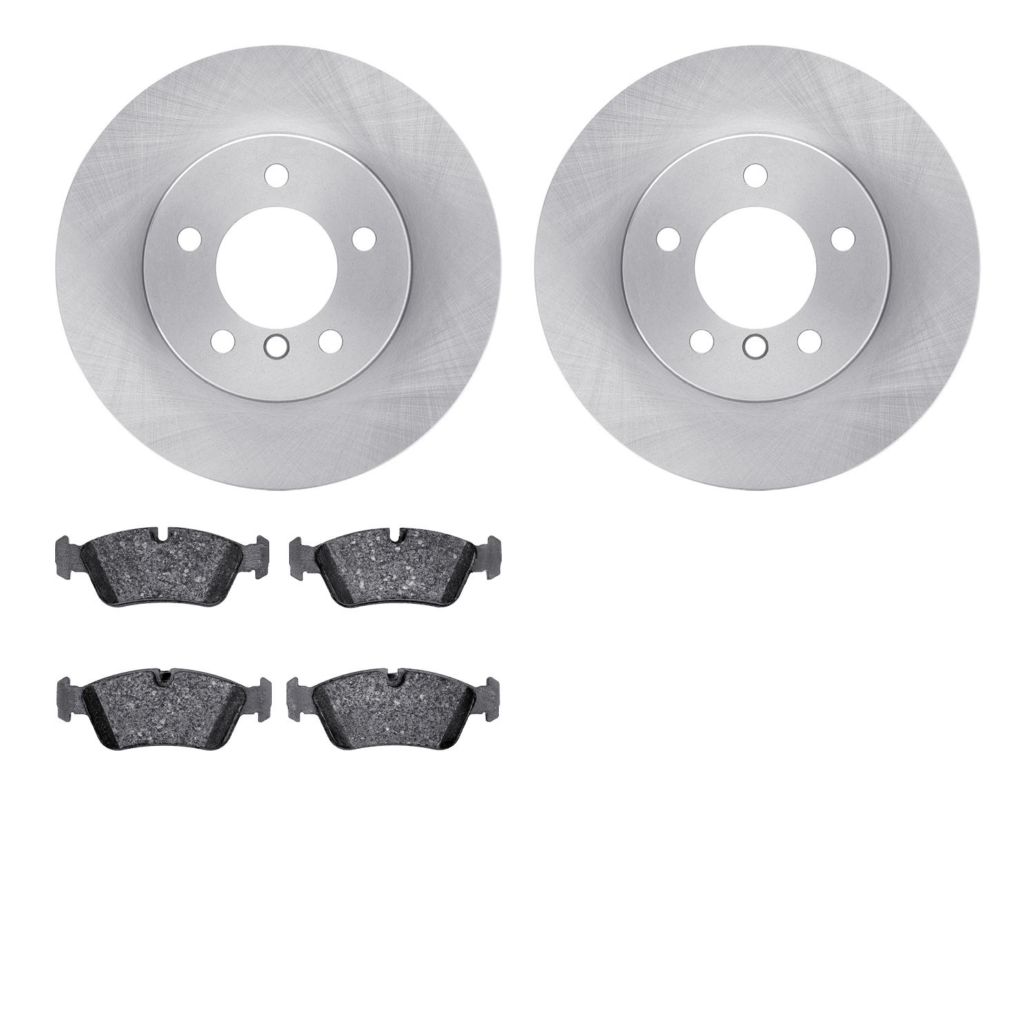 6302-31039 Brake Rotors with 3000-Series Ceramic Brake Pads Kit, 1999-2008 BMW, Position: Front