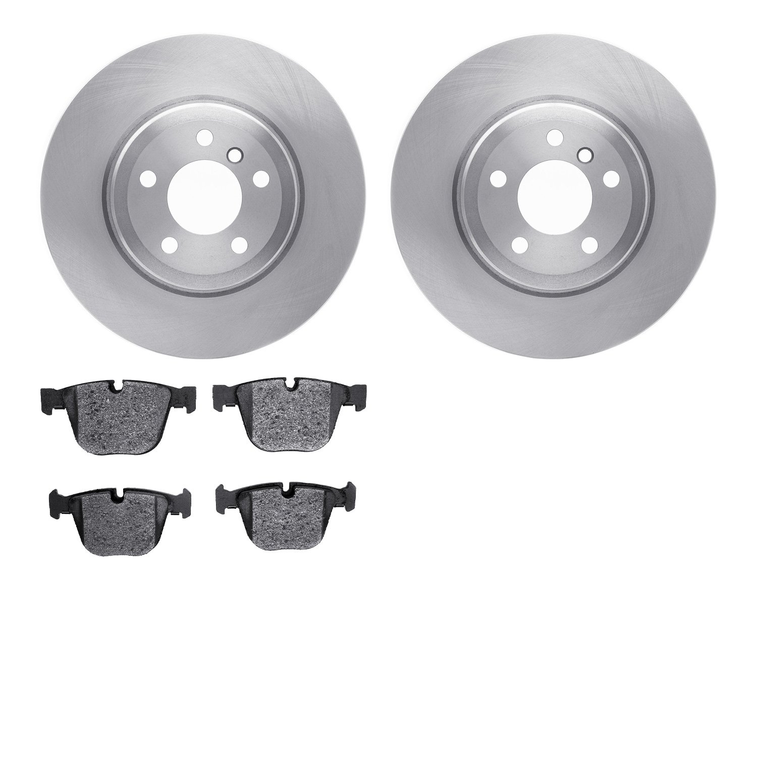 6302-31078 Brake Rotors with 3000-Series Ceramic Brake Pads Kit, 2007-2019 BMW, Position: Rear