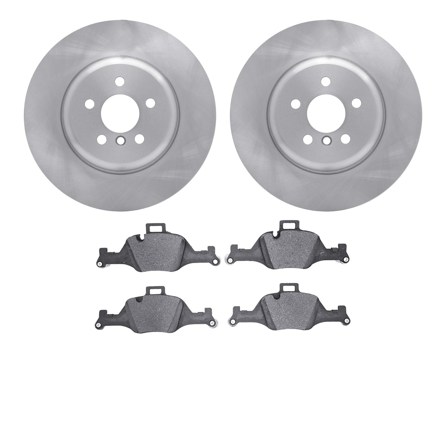 6302-31140 Brake Rotors with 3000-Series Ceramic Brake Pads Kit, Fits Select BMW, Position: Front