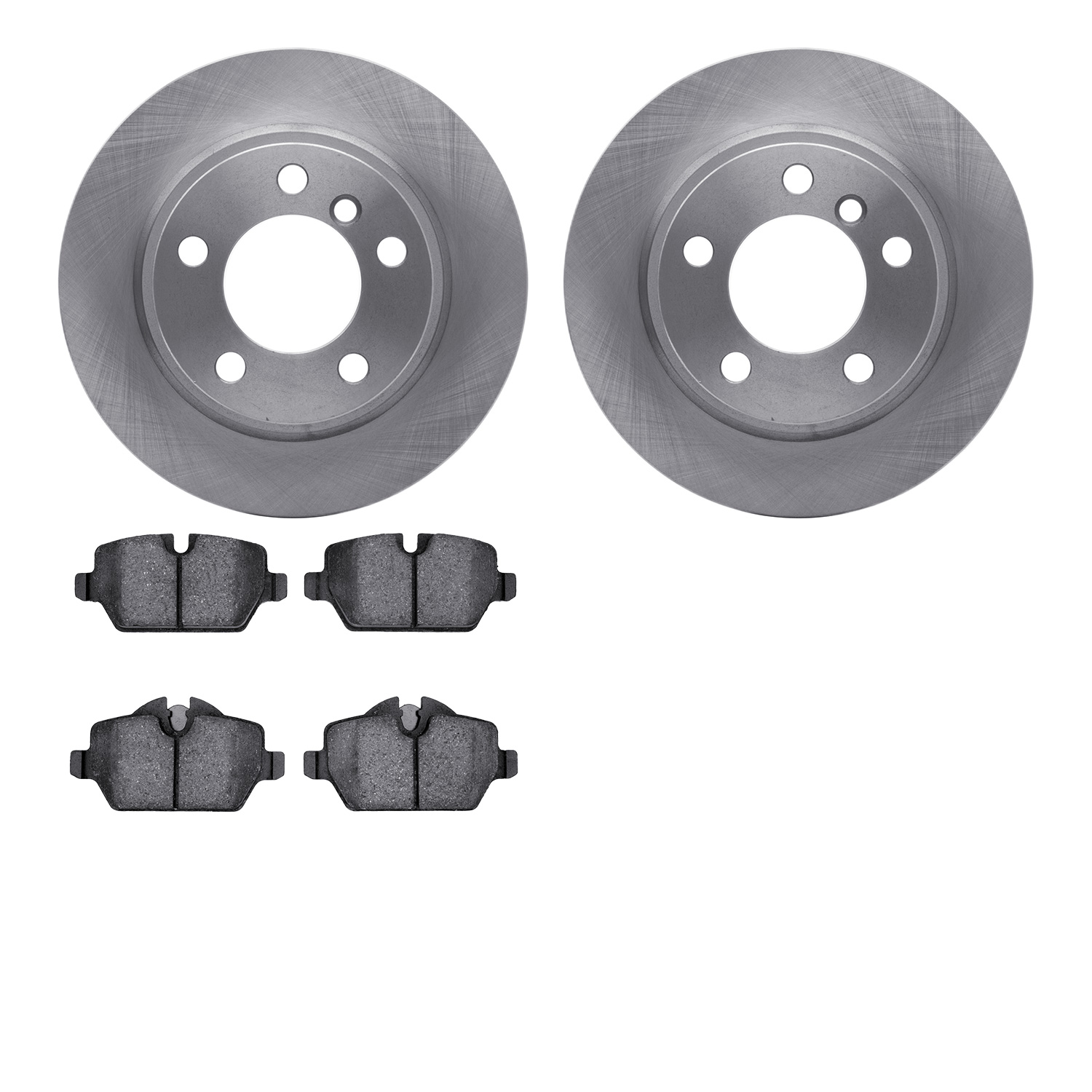 6302-32010 Brake Rotors with 3000-Series Ceramic Brake Pads Kit, 2011-2016 Mini, Position: Rear