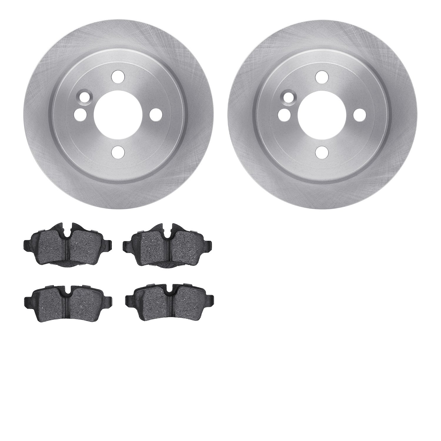 6302-32014 Brake Rotors with 3000-Series Ceramic Brake Pads Kit, 2007-2015 Mini, Position: Rear