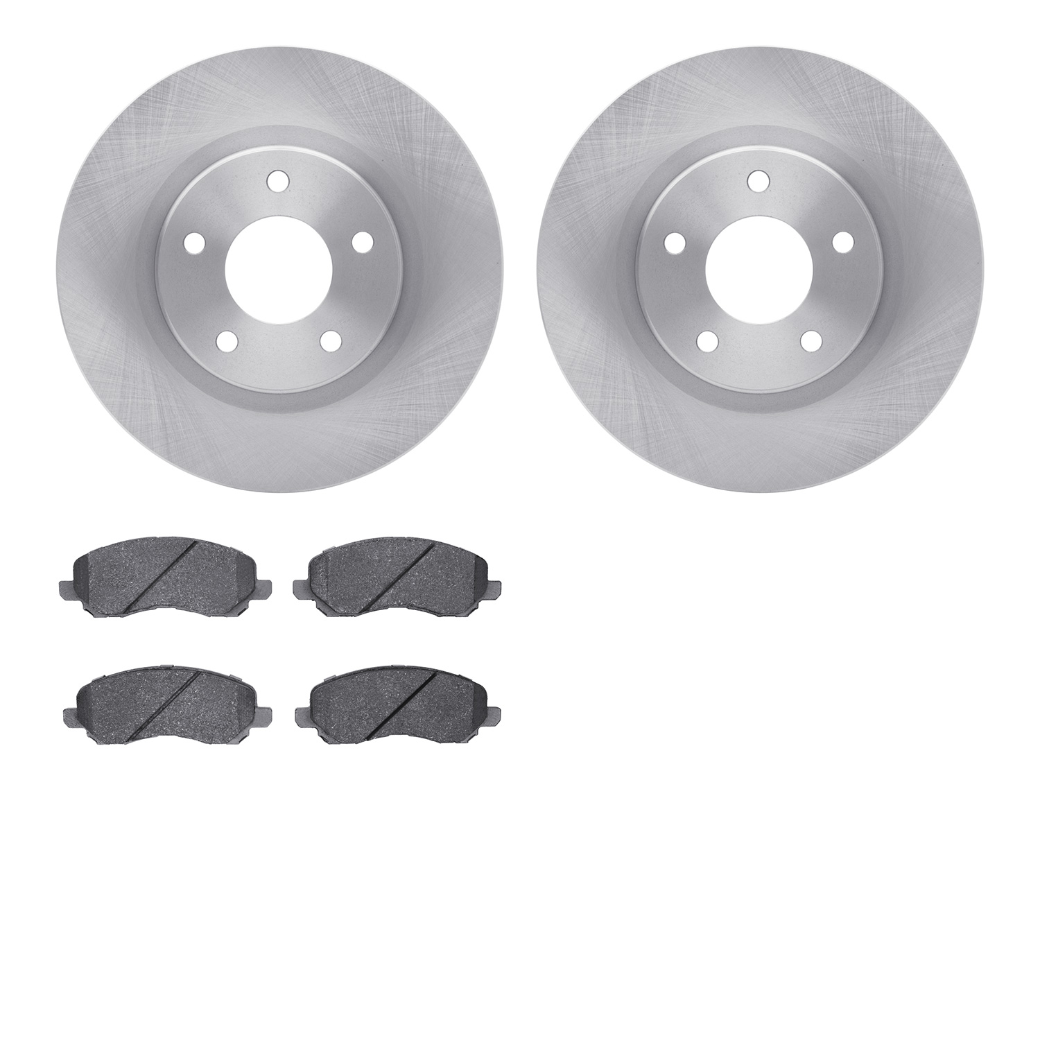 6302-39026 Brake Rotors with 3000-Series Ceramic Brake Pads Kit, Fits Select Multiple Makes/Models, Position: Front
