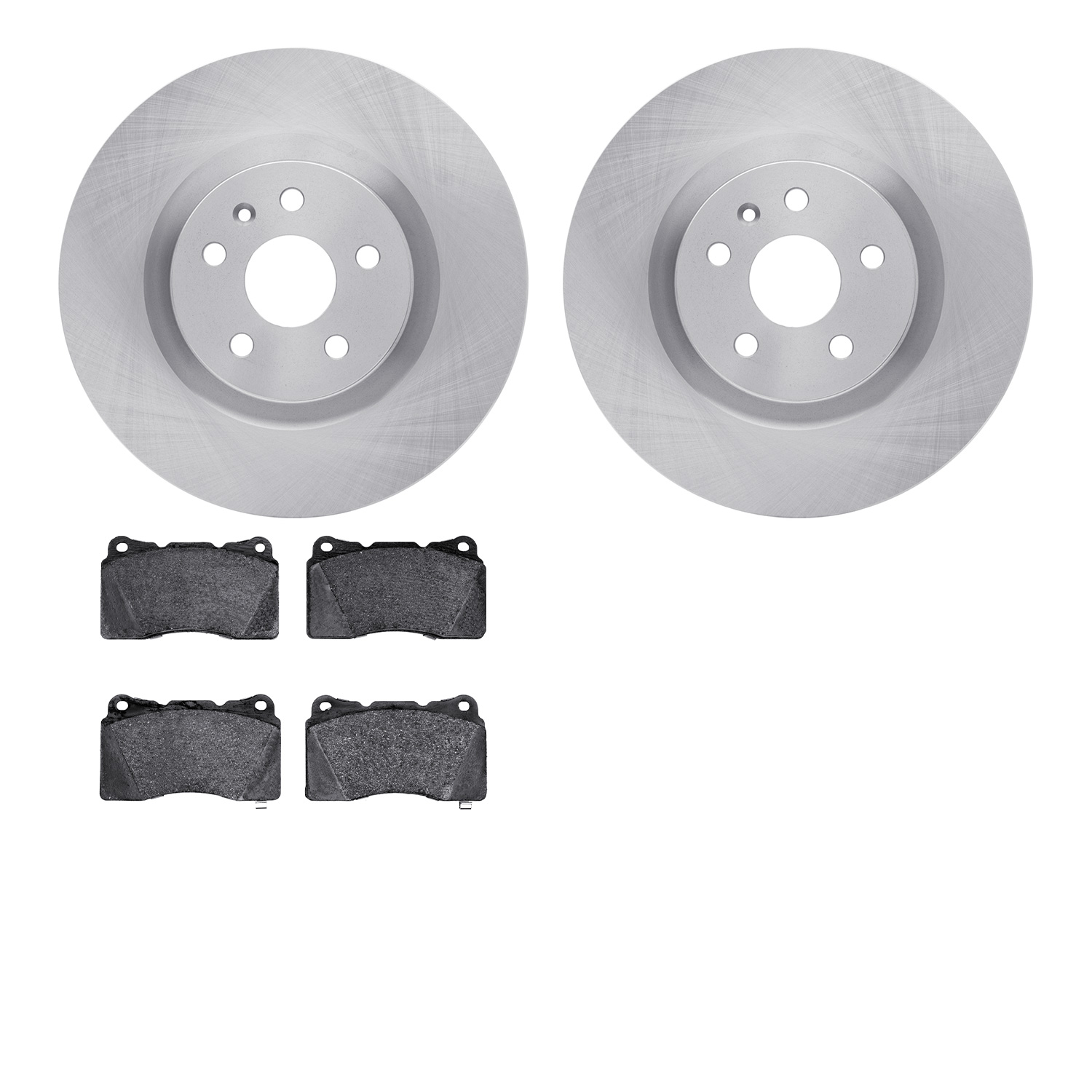 6302-45020 Brake Rotors with 3000-Series Ceramic Brake Pads Kit, 2009-2013 GM, Position: Front